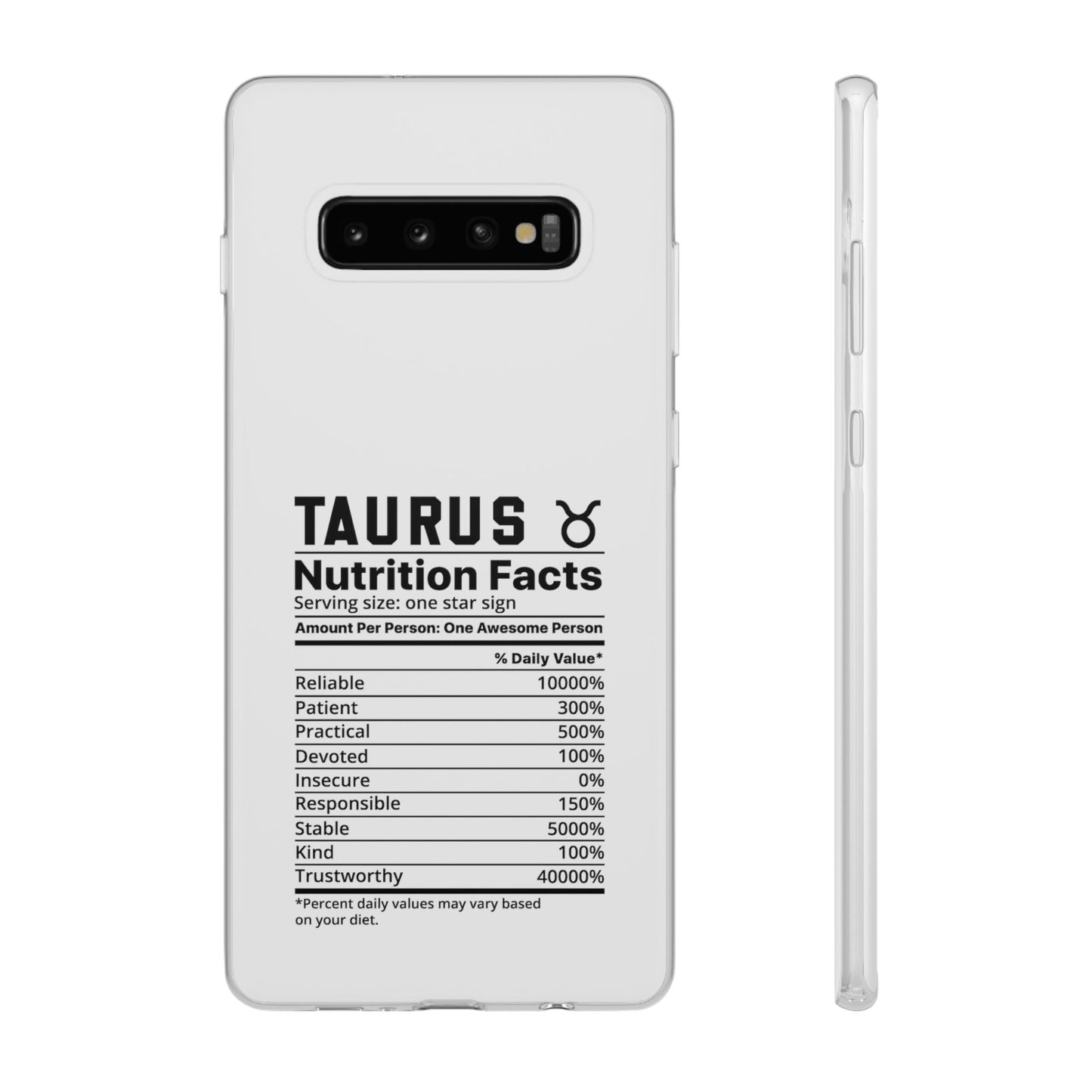 Taurus Nutrition Flexi Cases iPhone/Samsung with Gift Wrapping Option