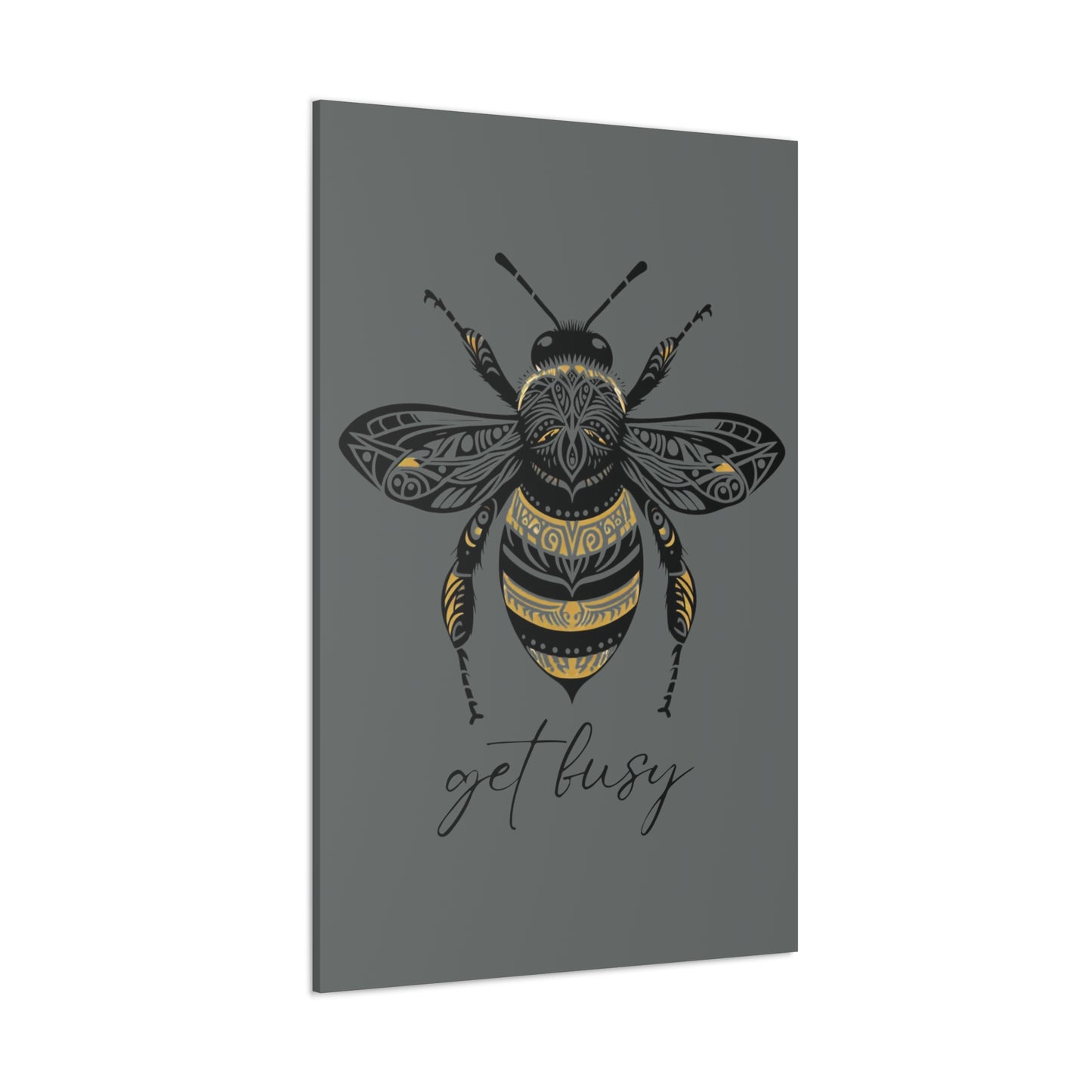 Get Busy Bee Classic Canvas - Grey