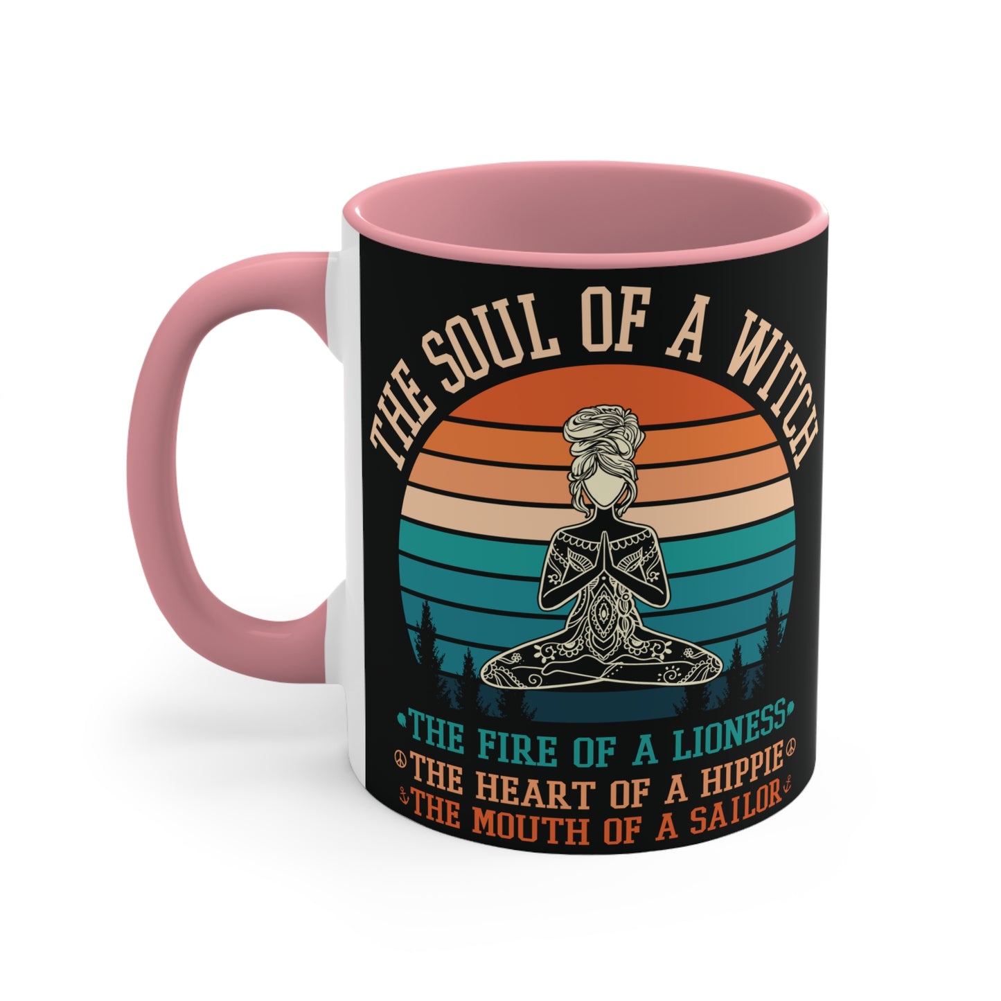 The Soul of a Witch Color Accent Mug 11oz - Zen Meditation Gift