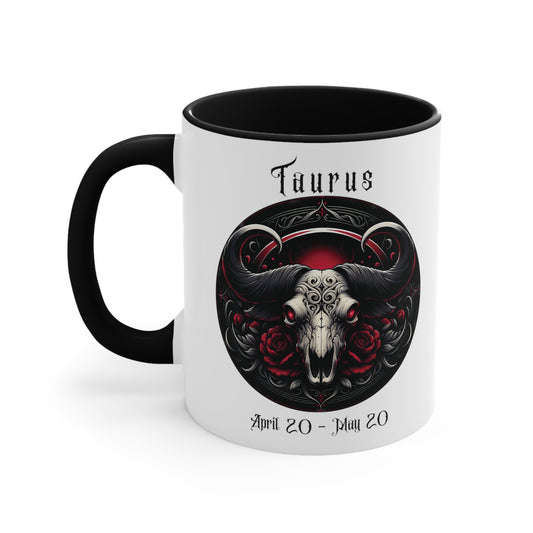 Gothic Taurus Colorful Accent Mugs, 11oz