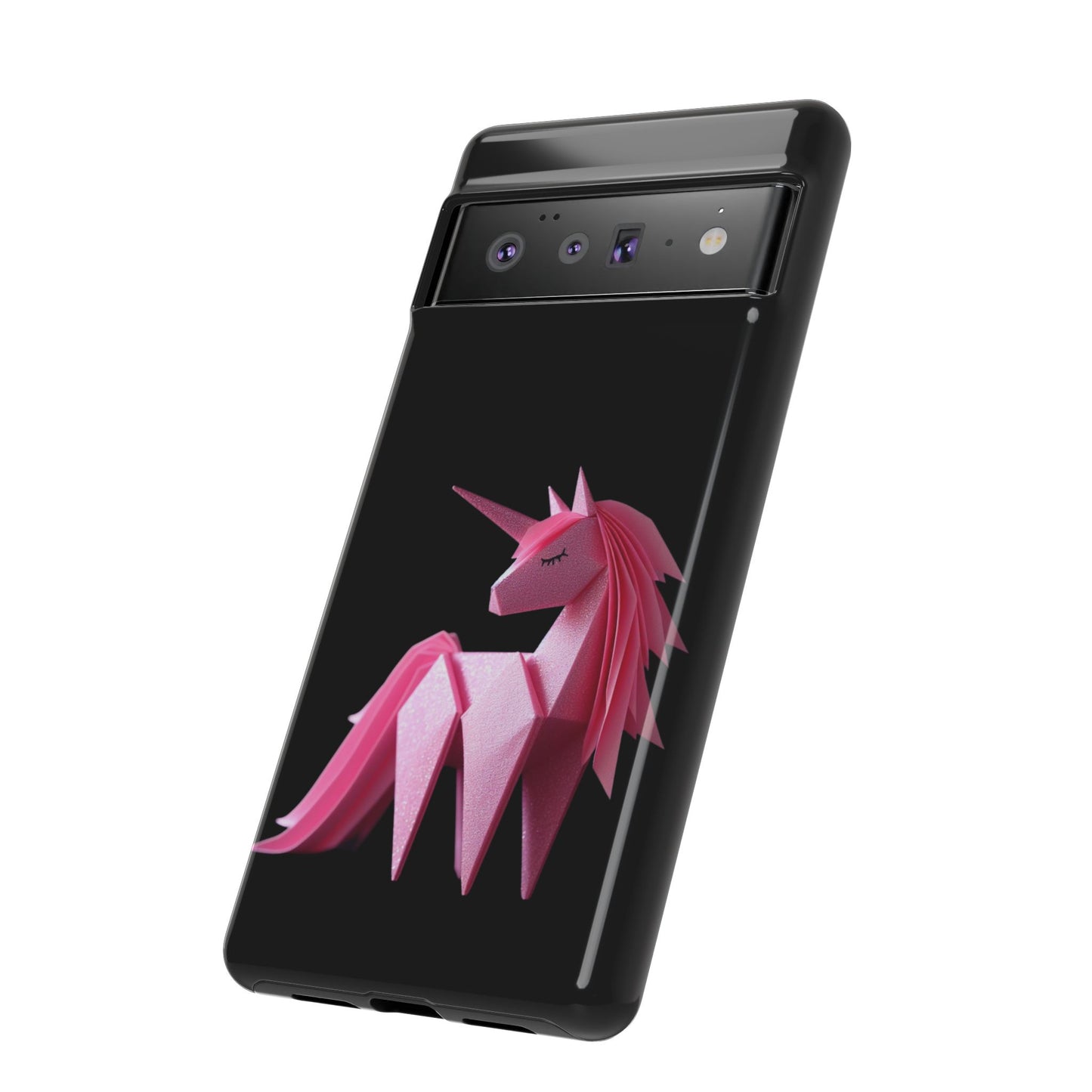 Origami Pink Unicorn Tough Cases iPhone/Google/Samsung