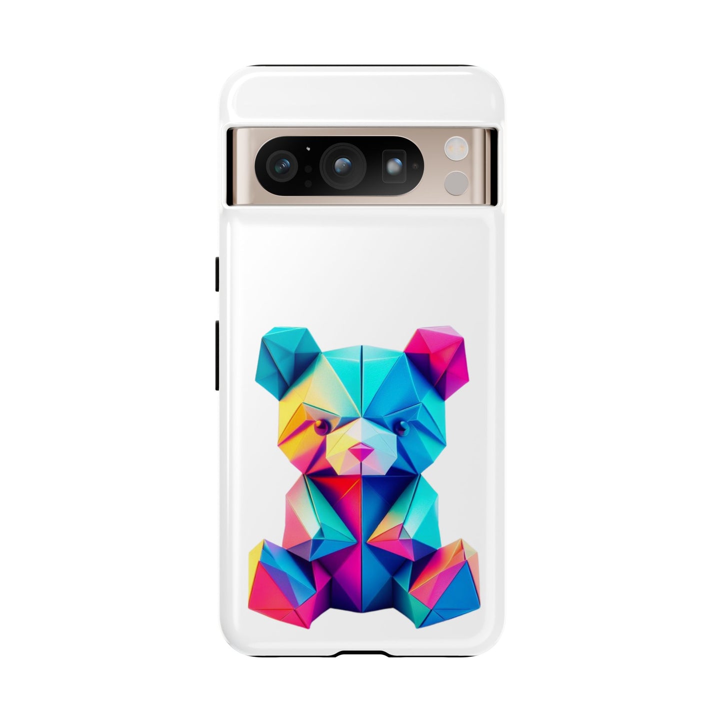 Origami Neon Teddy Tough Cases iPhone/Google/Samsung