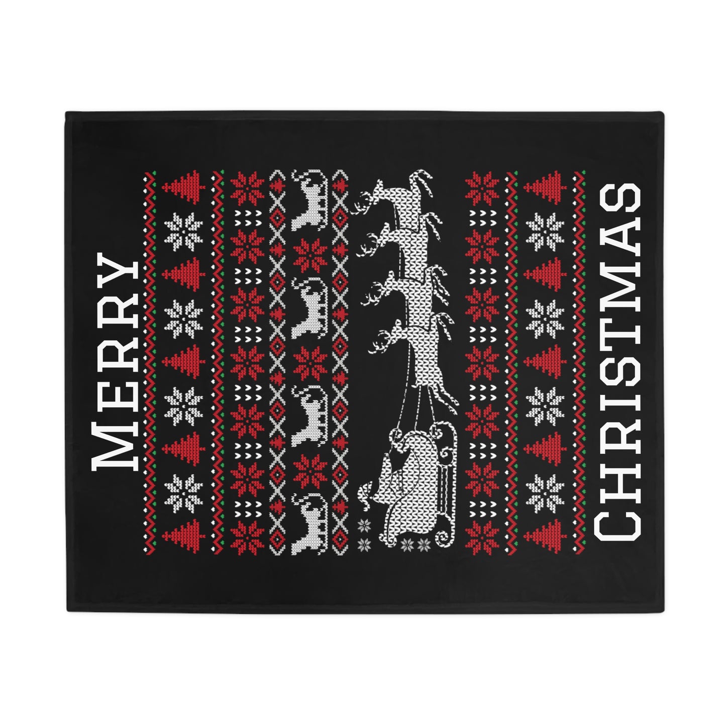 Ugly Christmas Sweater Plush Fleece Blanket #1