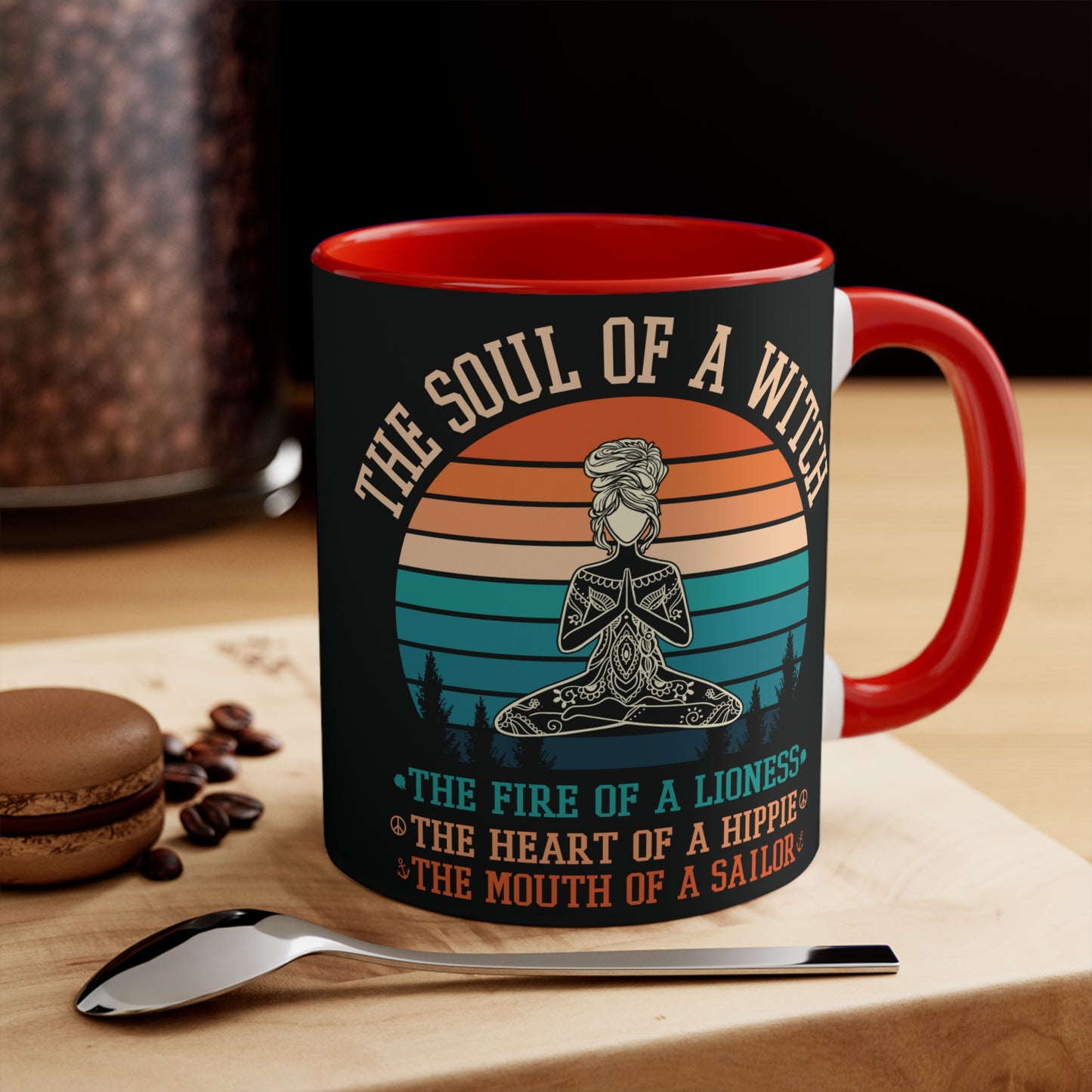 The Soul of a Witch Color Accent Mug 11oz - Zen Meditation Gift