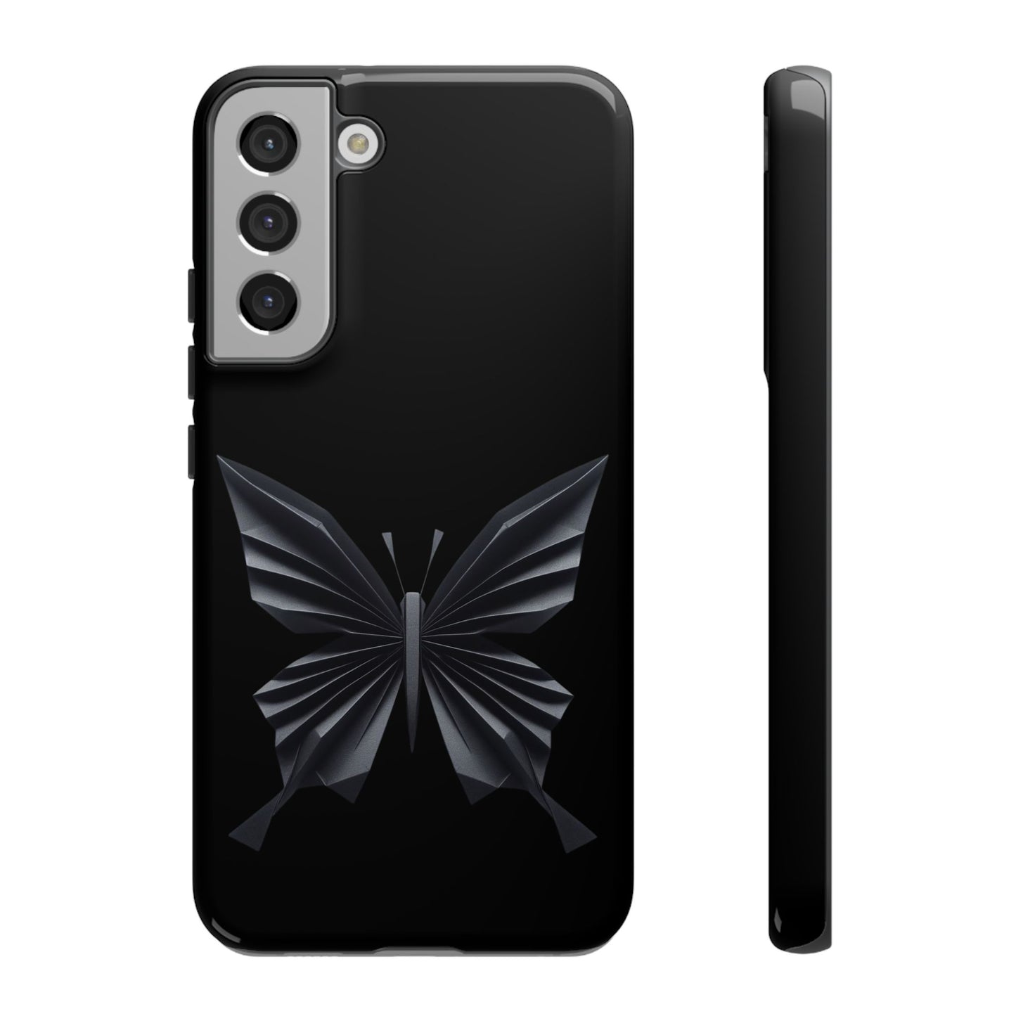 Origami Black Butterfly Tough Cases iPhone/Google/Samsung