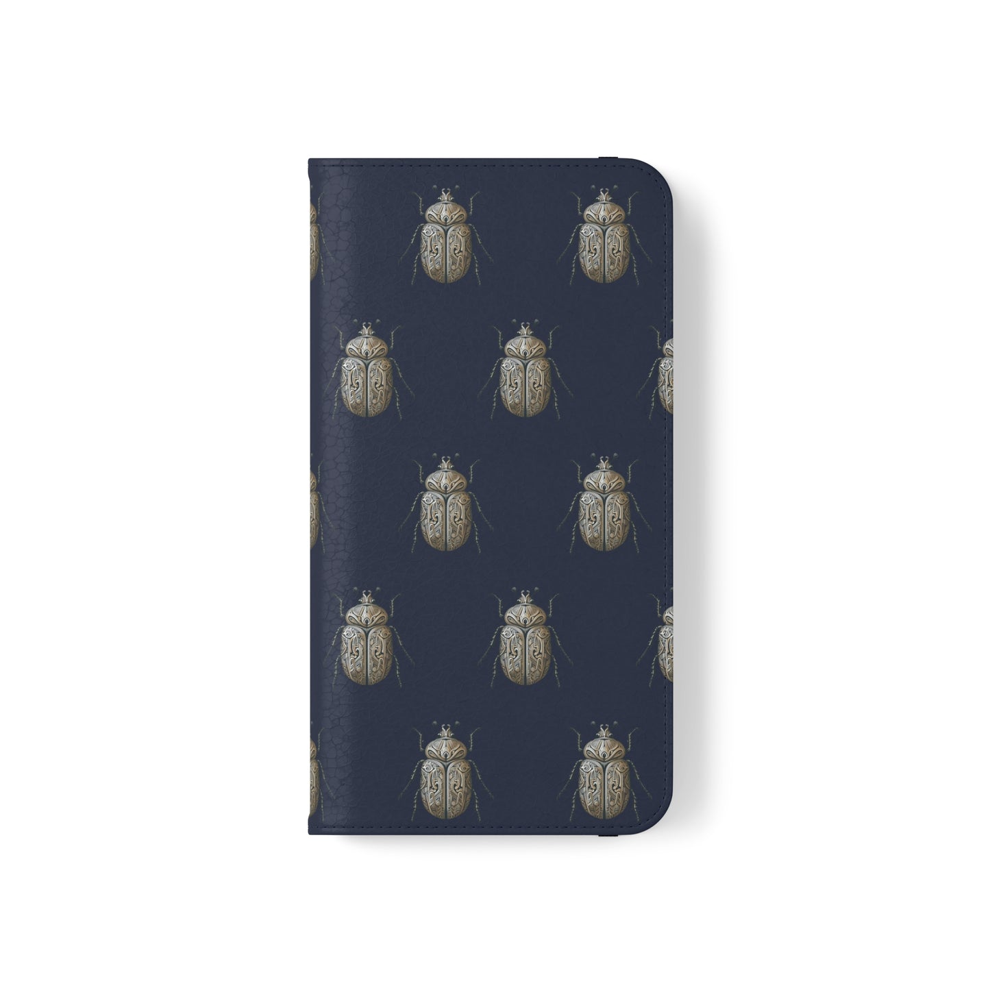 Carved Beetle Flip Cases for iPhone/Samsung - navy