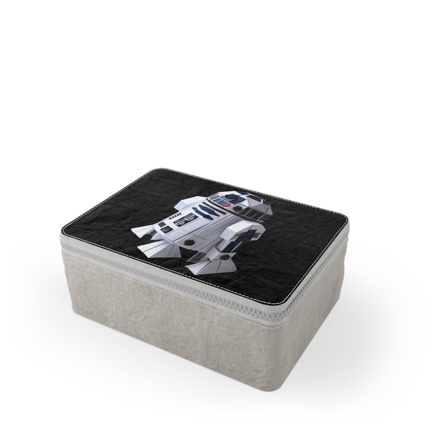 Origami R2D2 Paper Lunch Bag - black