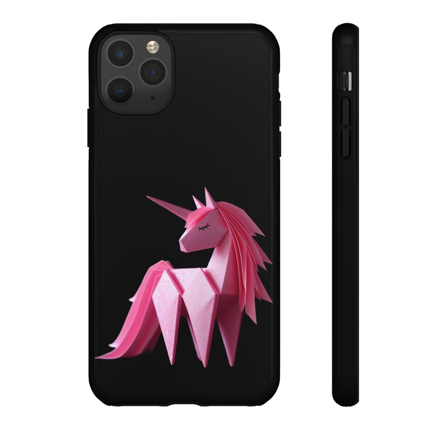 Origami Pink Unicorn Tough Cases iPhone/Google/Samsung