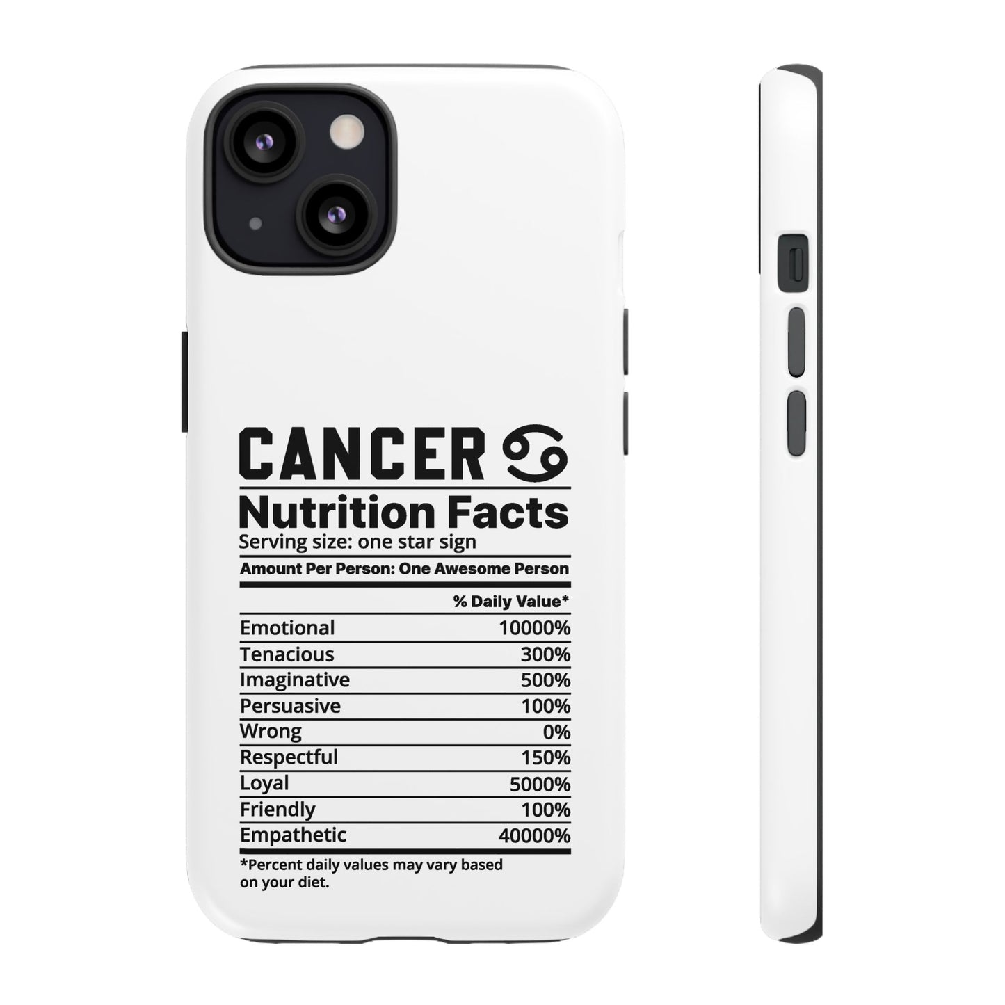 Cancer Nutrition Tough Cases - iPhone/Google/Samsung