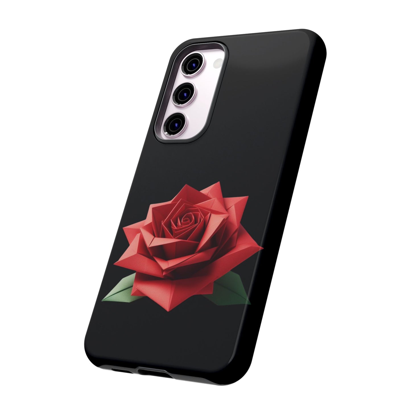 Origami Red Rose Tough Cases iPhone/Google/Samsung