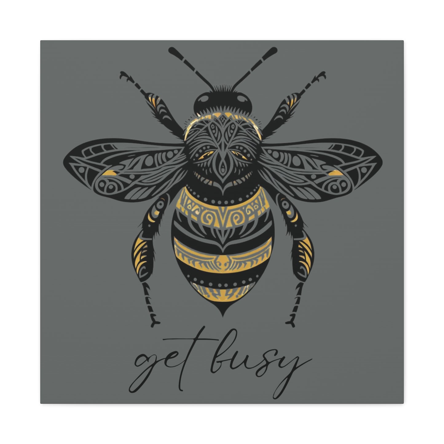 Get Busy Bee Classic Canvas - Grey