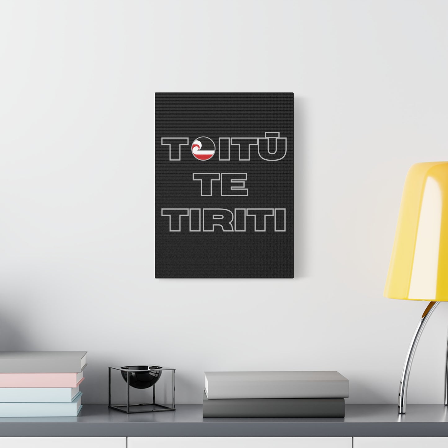 Toitū Te Tiriti Classic Canvas - Black