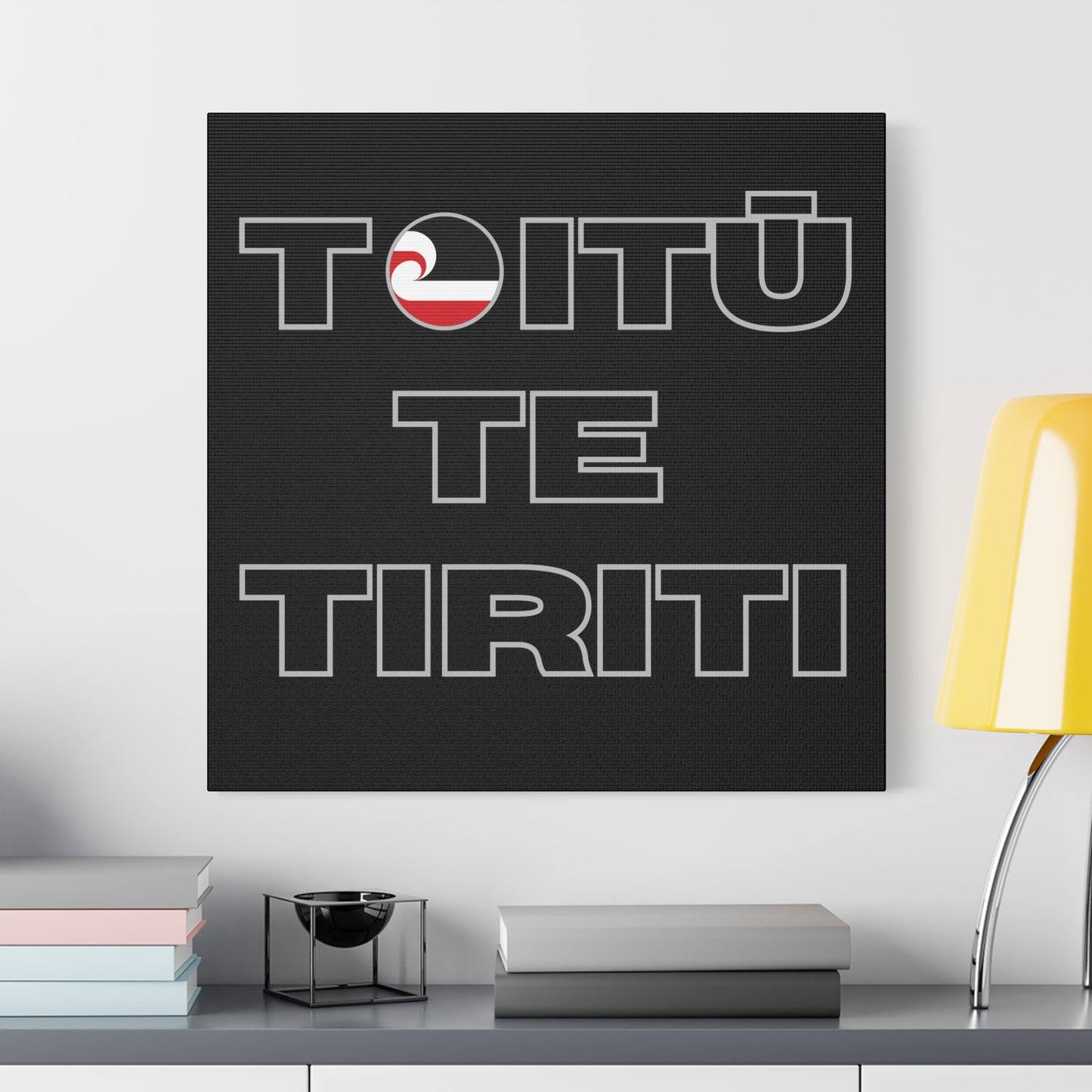 Toitū Te Tiriti Classic Canvas - Black