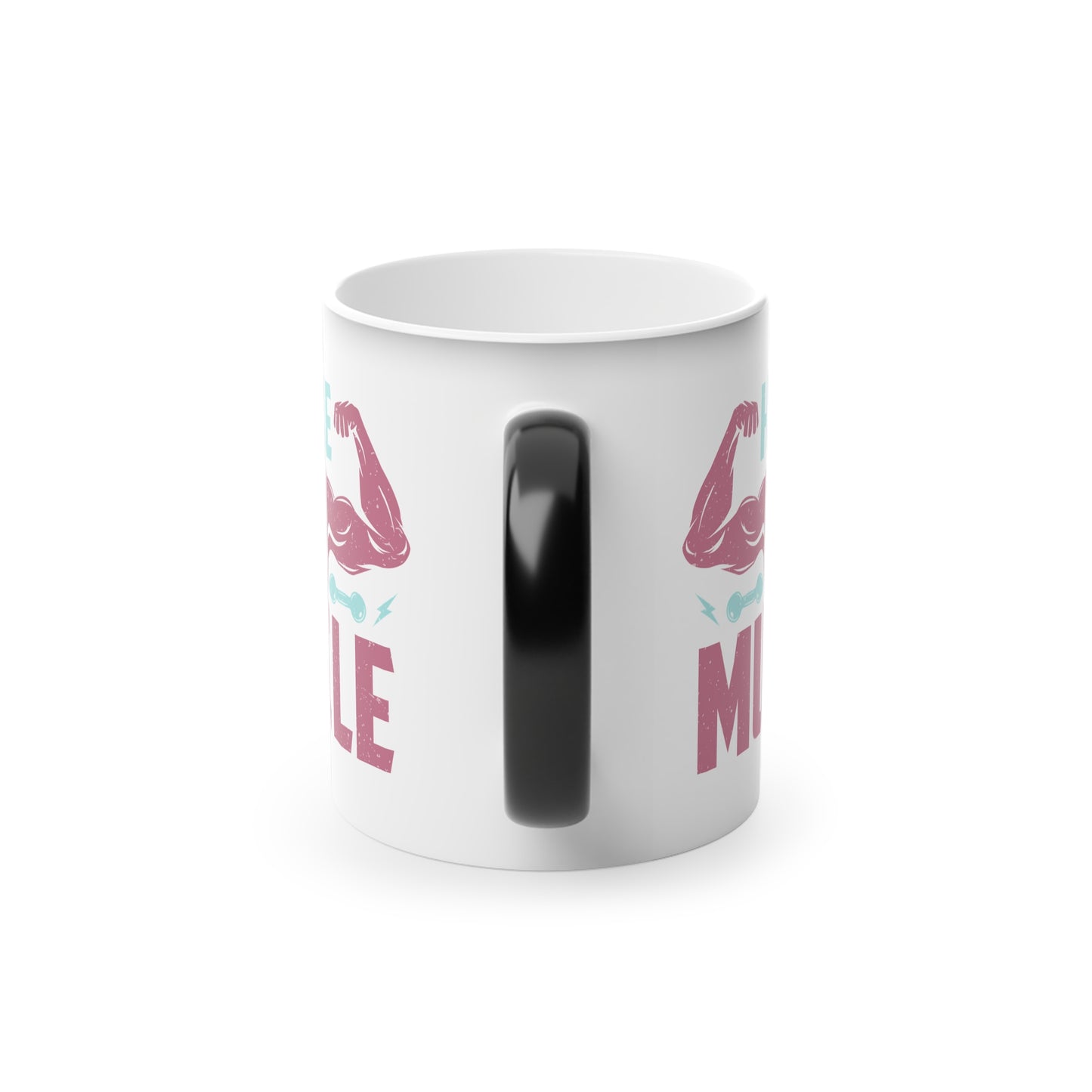 Hustle for the Muscle Magic Mug - Color Changing Mug for Fitness Enthusiasts