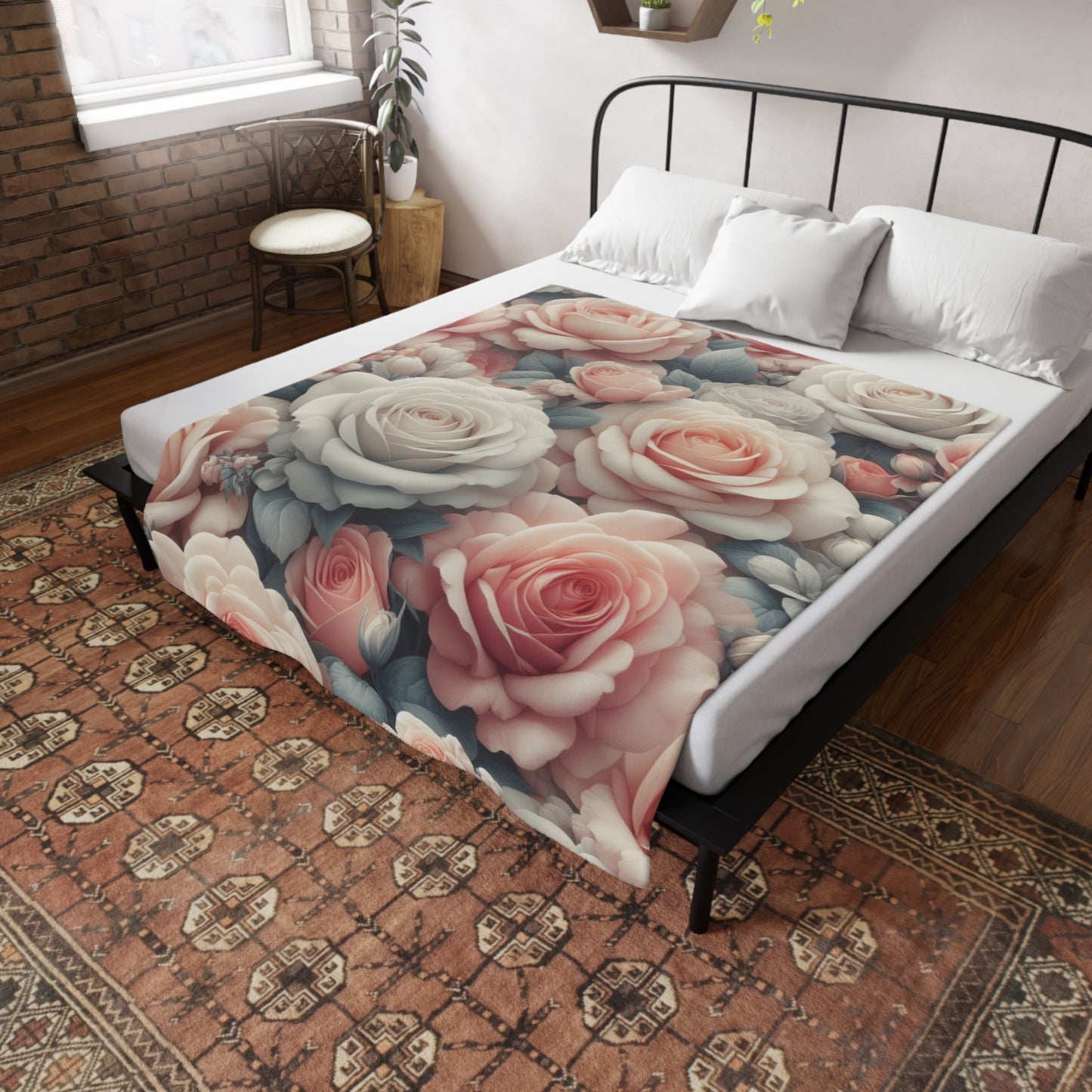 Roses #2 Plush Fleece Blanket