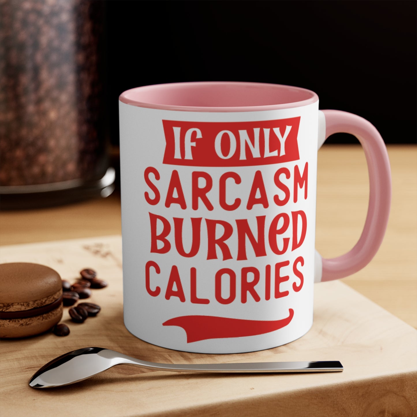 Sarcasm Workout Colorful Accent Mug 11oz - For Gym Fitness Enthusiasts