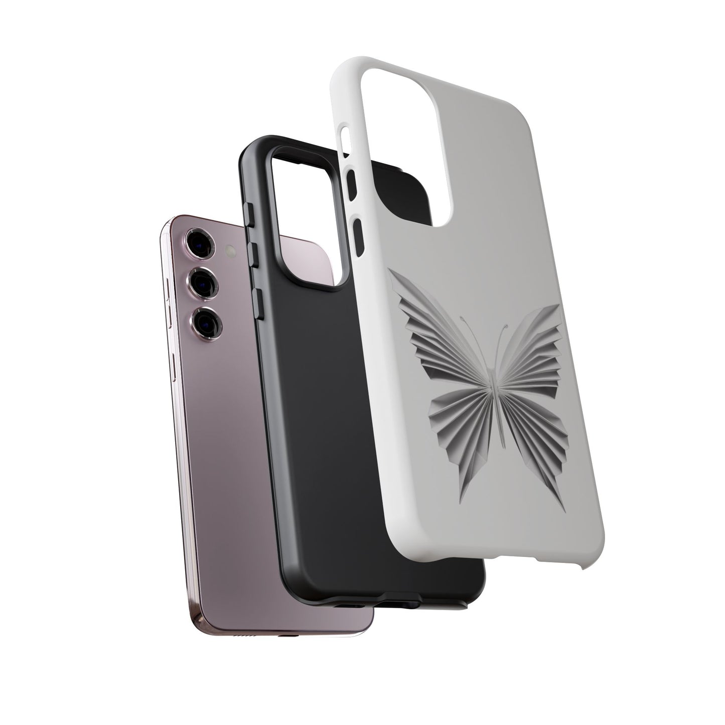 Origami White Butterfly Tough Cases iPhone/Google/Samsung