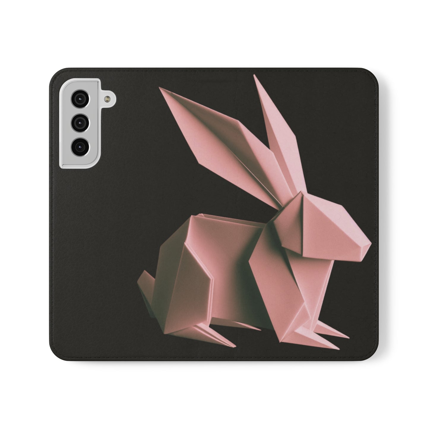 Origami Pink Rabbit Flip Cases iPhone/Samsung