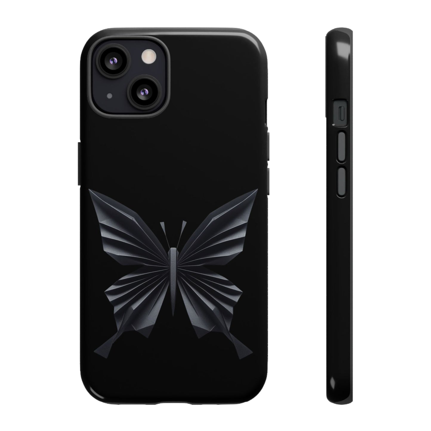 Origami Black Butterfly Tough Cases iPhone/Google/Samsung