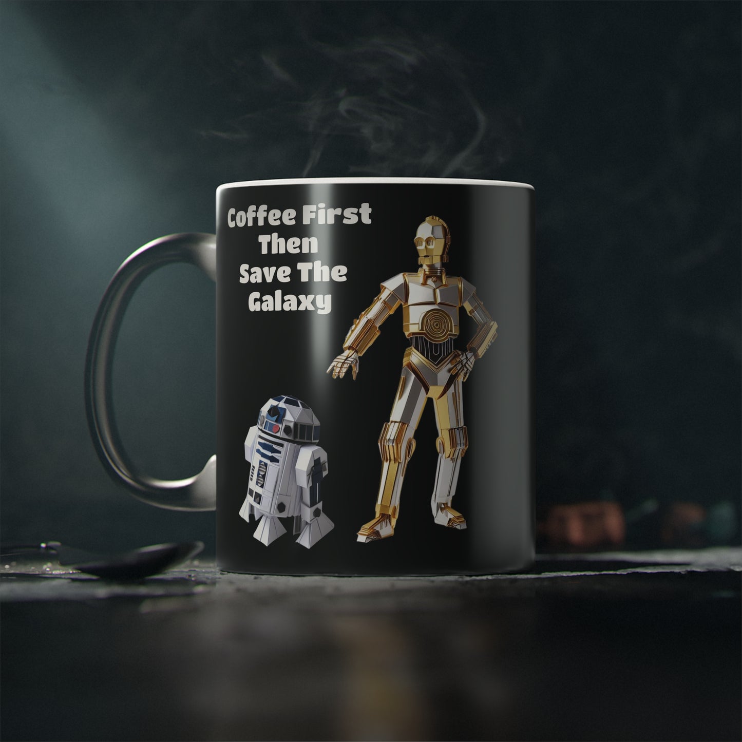 Origami C3PO & R2D2 Magic Mug