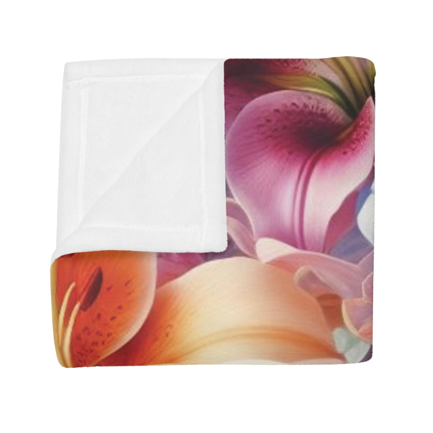 Lillies Plush Fleece Blanket