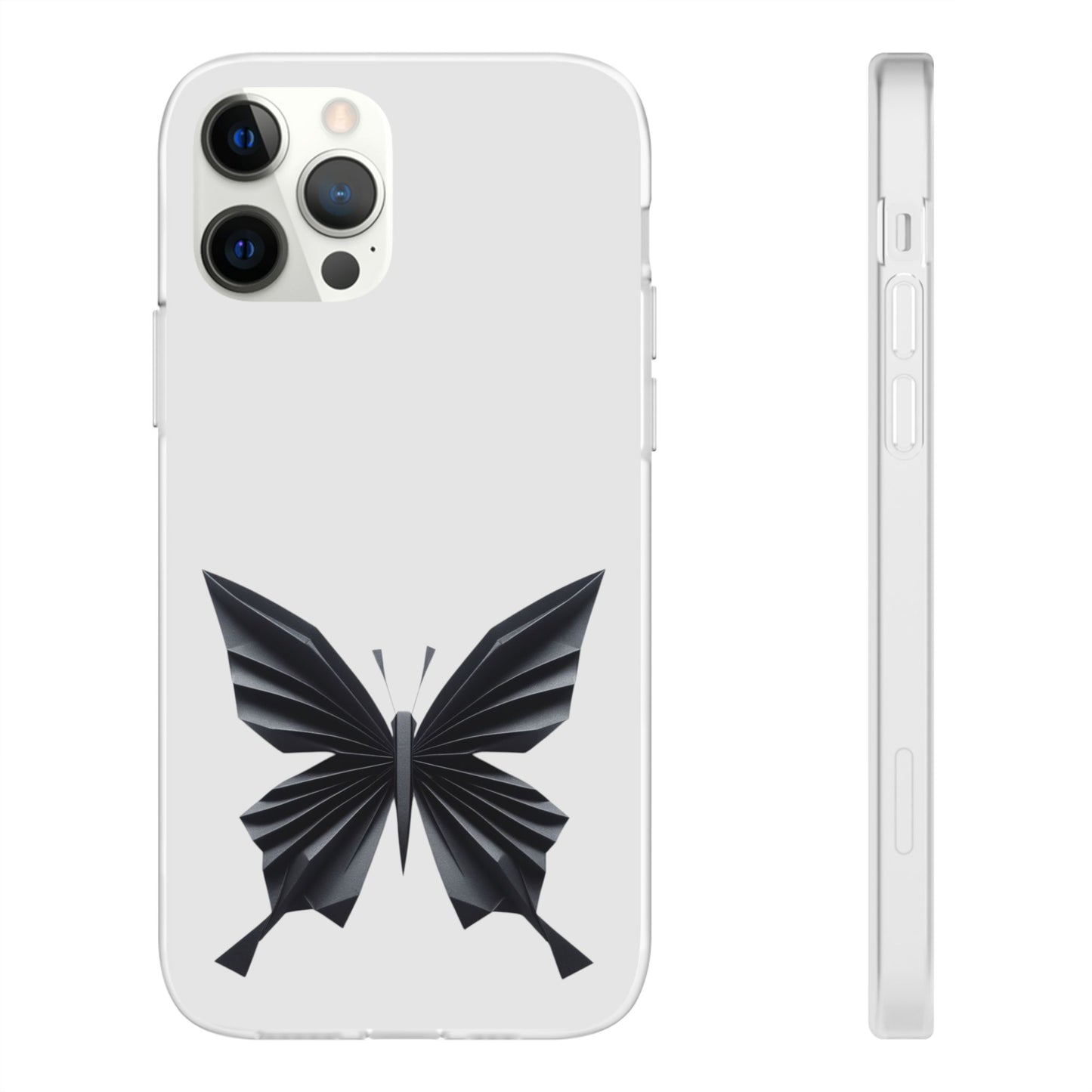 Origami Black Butterfly Flexi Cases