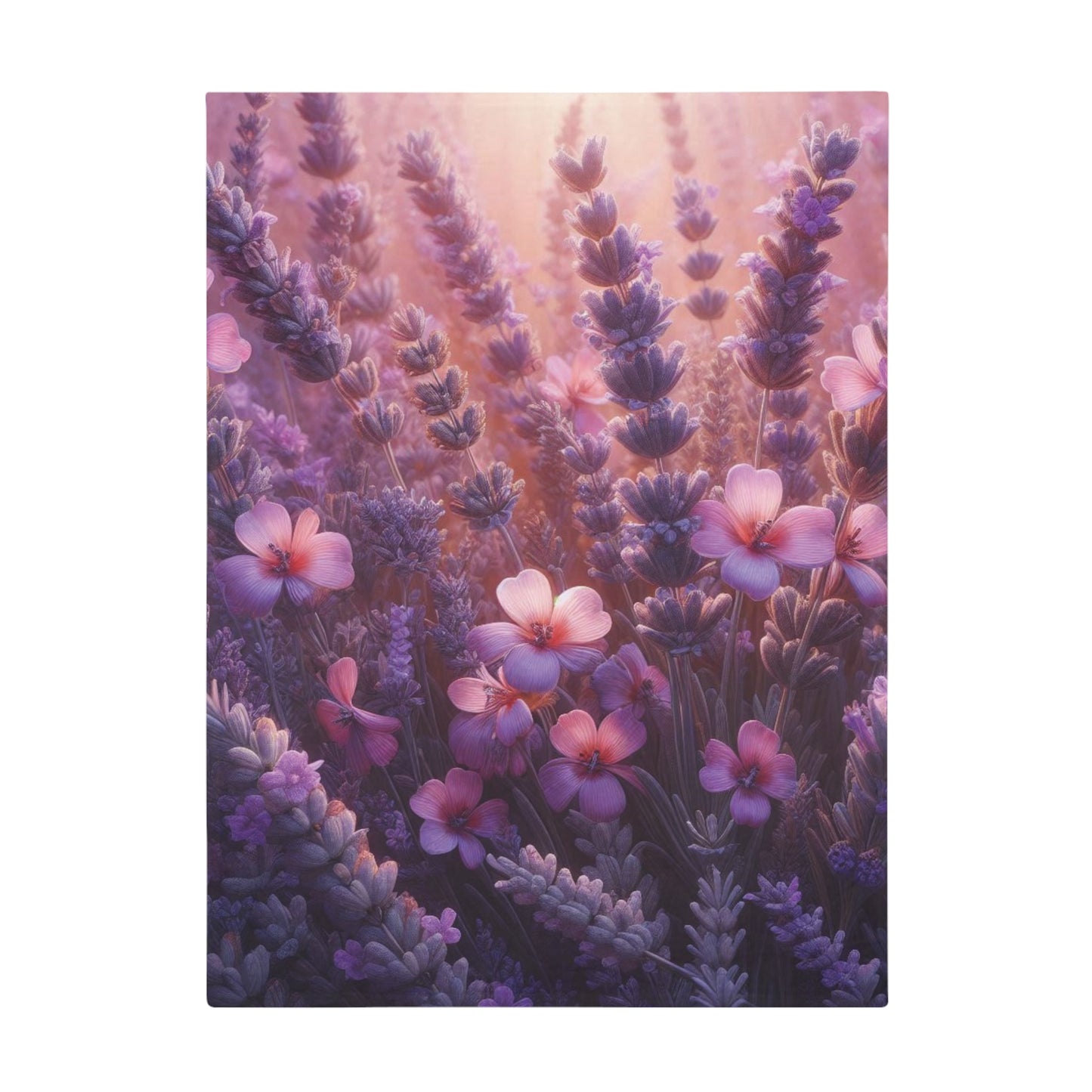 Wild Lavender #3 Plush Fleece Blanket