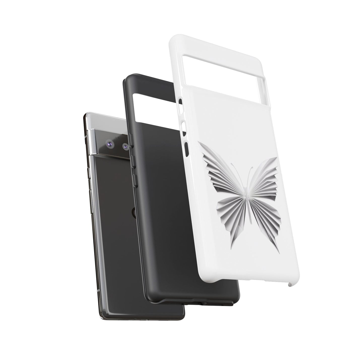 Origami White Butterfly Tough Cases iPhone/Google/Samsung