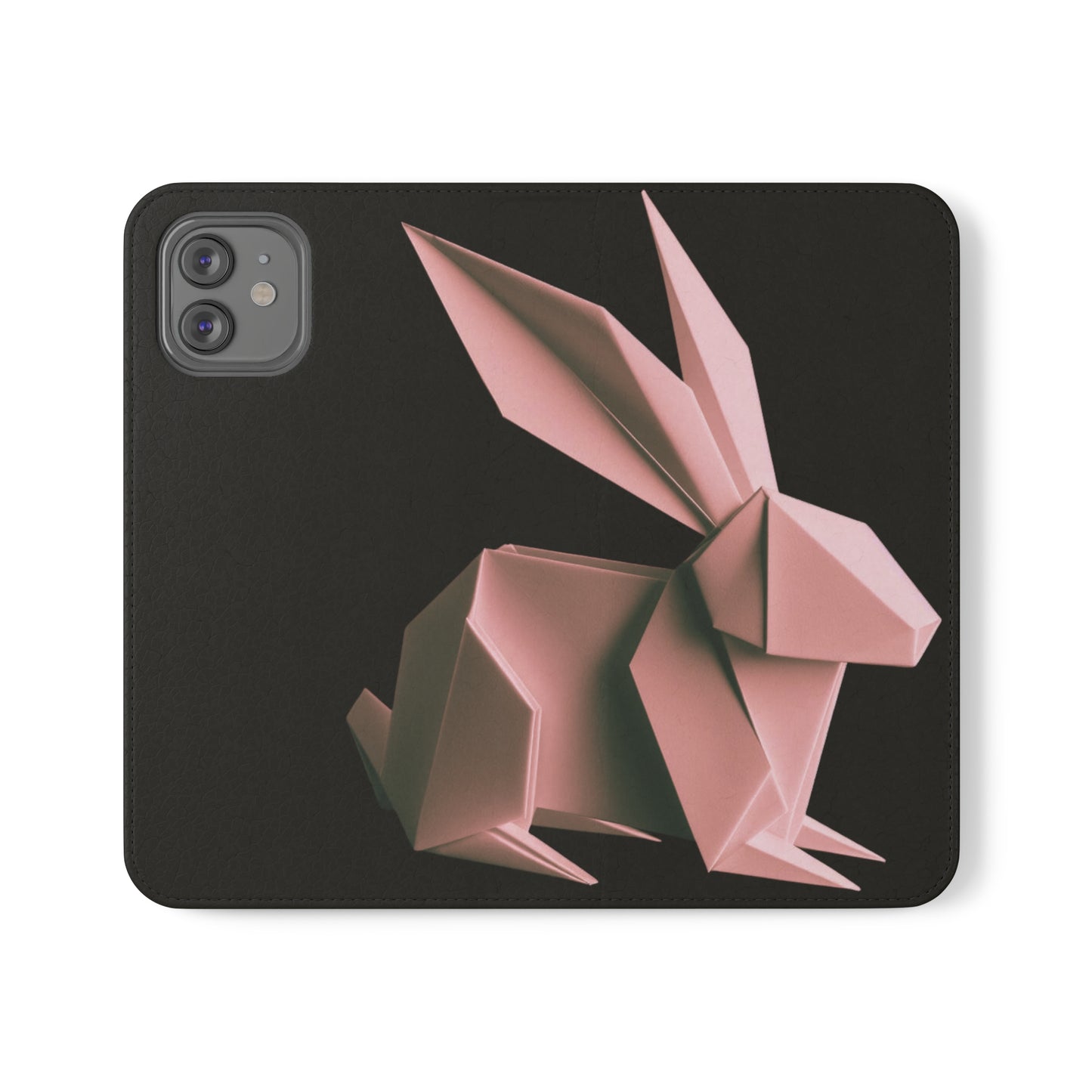 Origami Pink Rabbit Flip Cases iPhone/Samsung