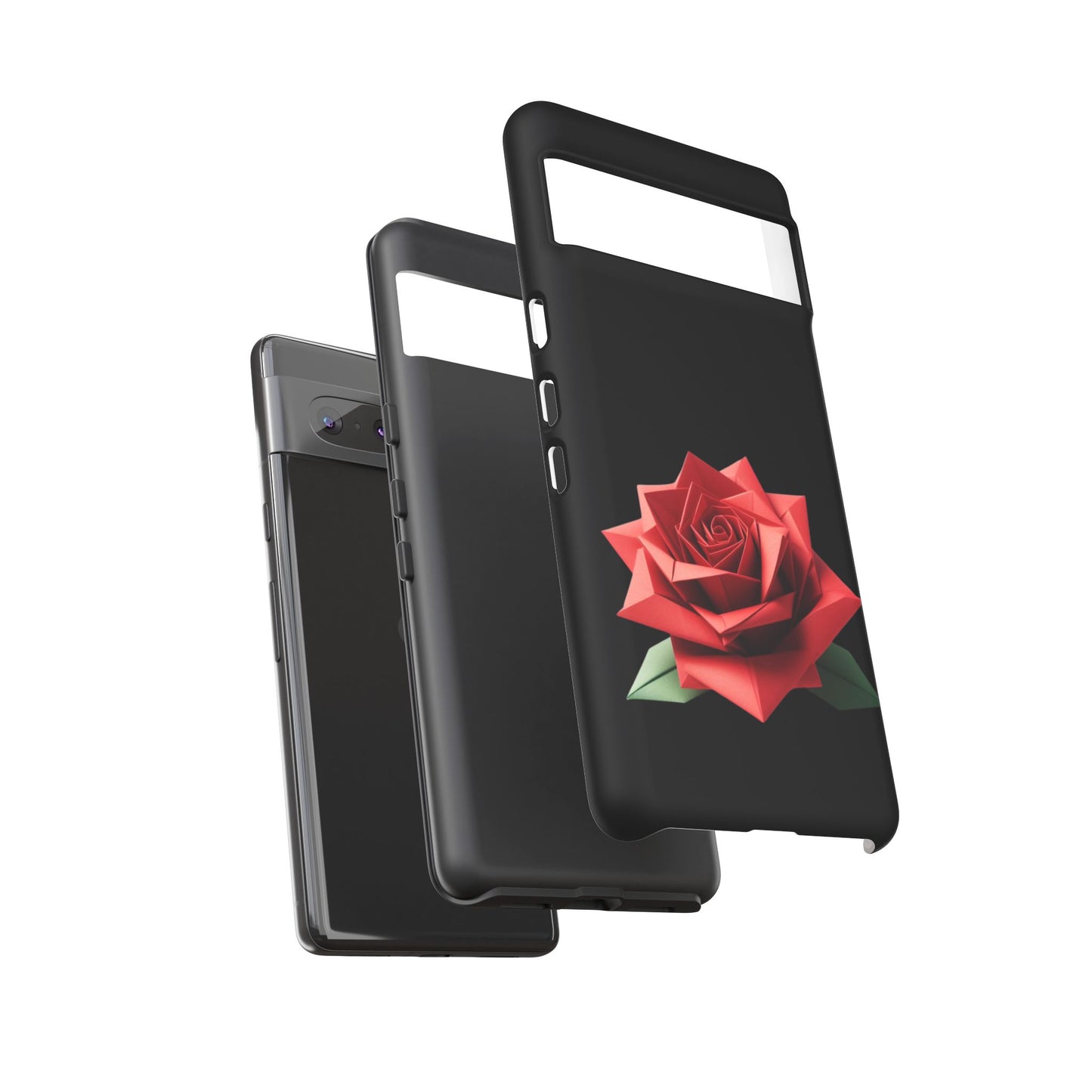 Origami Red Rose Tough Cases iPhone/Google/Samsung