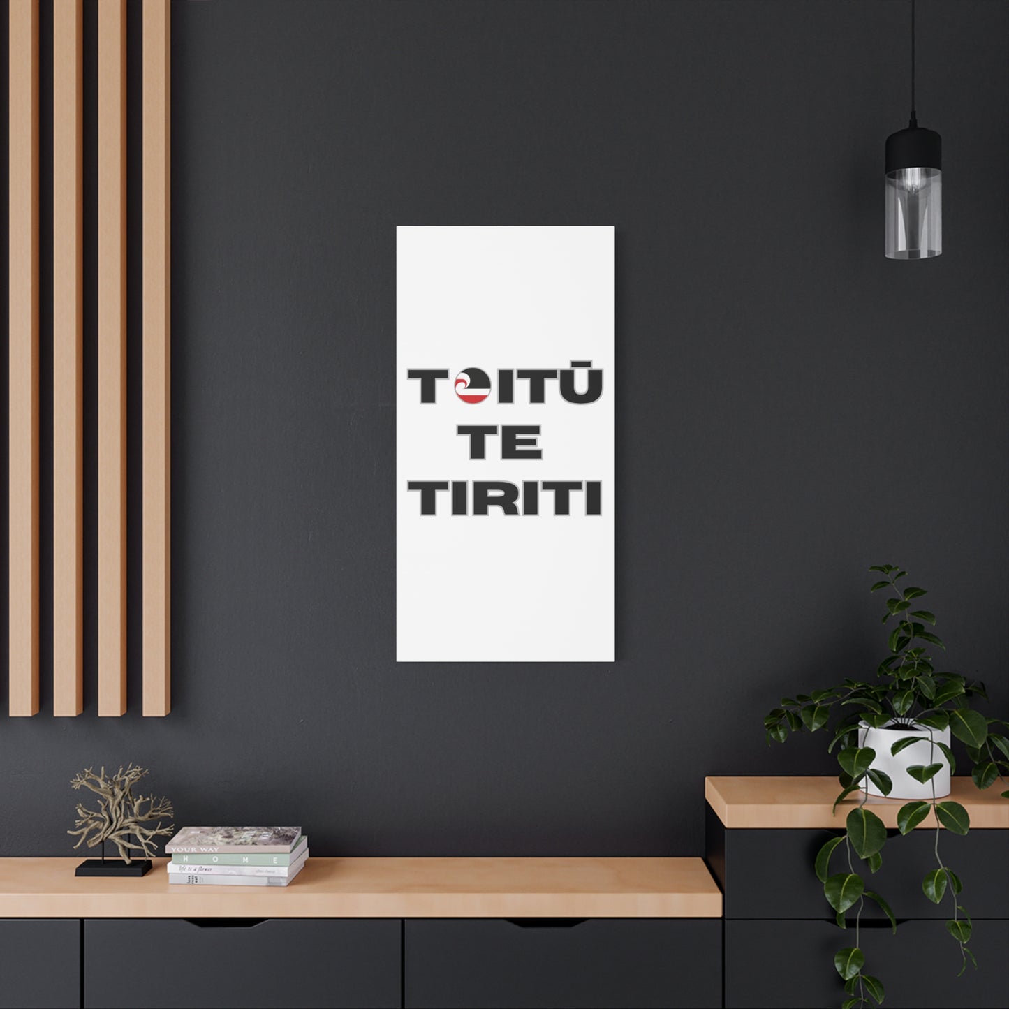 Toitū Te Tiriti Classic Canvas - White