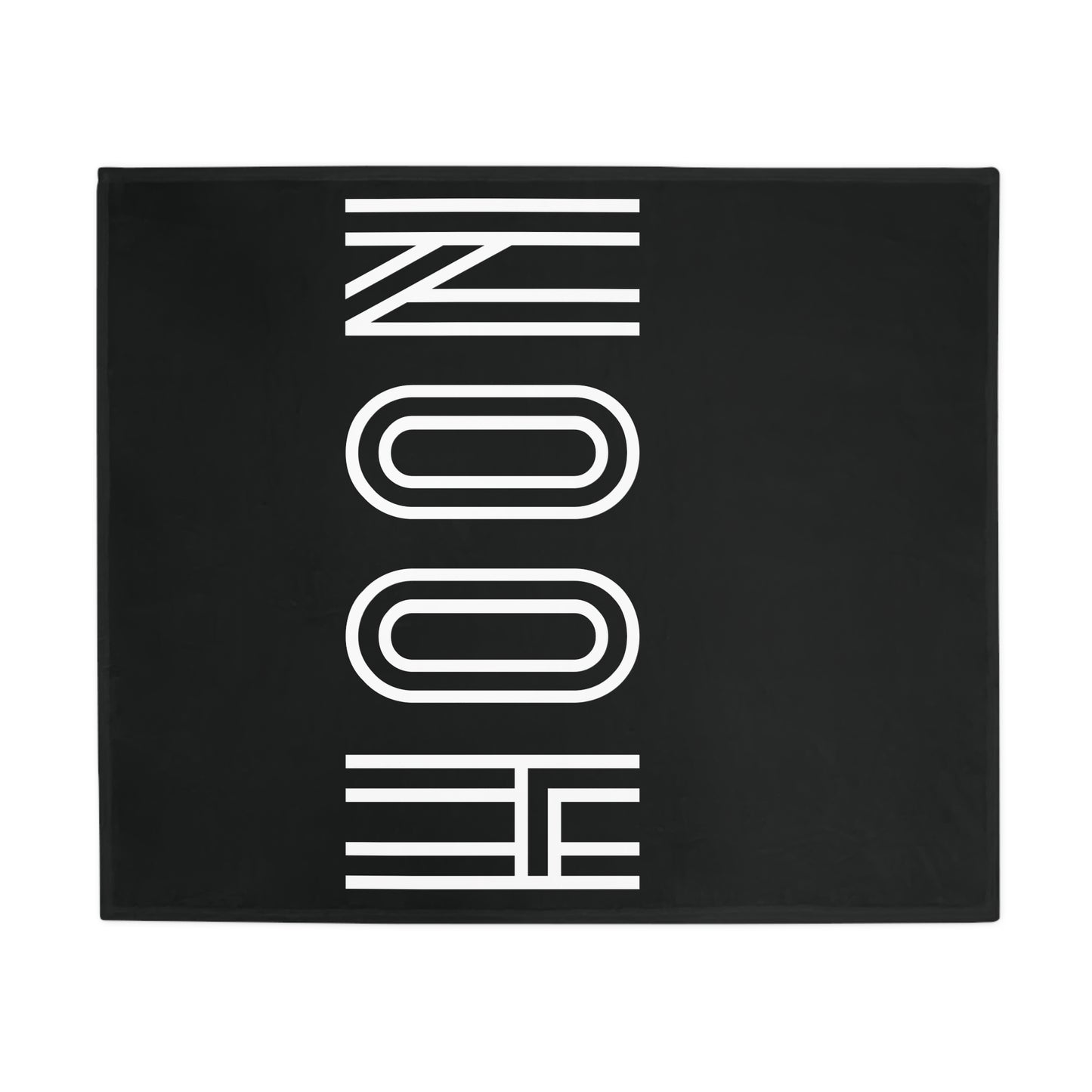 HOON Plush Fleece Blanket - Black