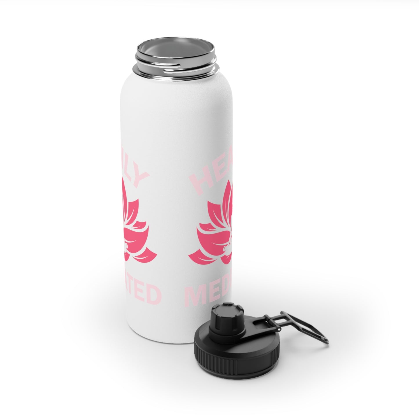 Heavily Meditated Stainless Steel Water Bottle - # Sizes