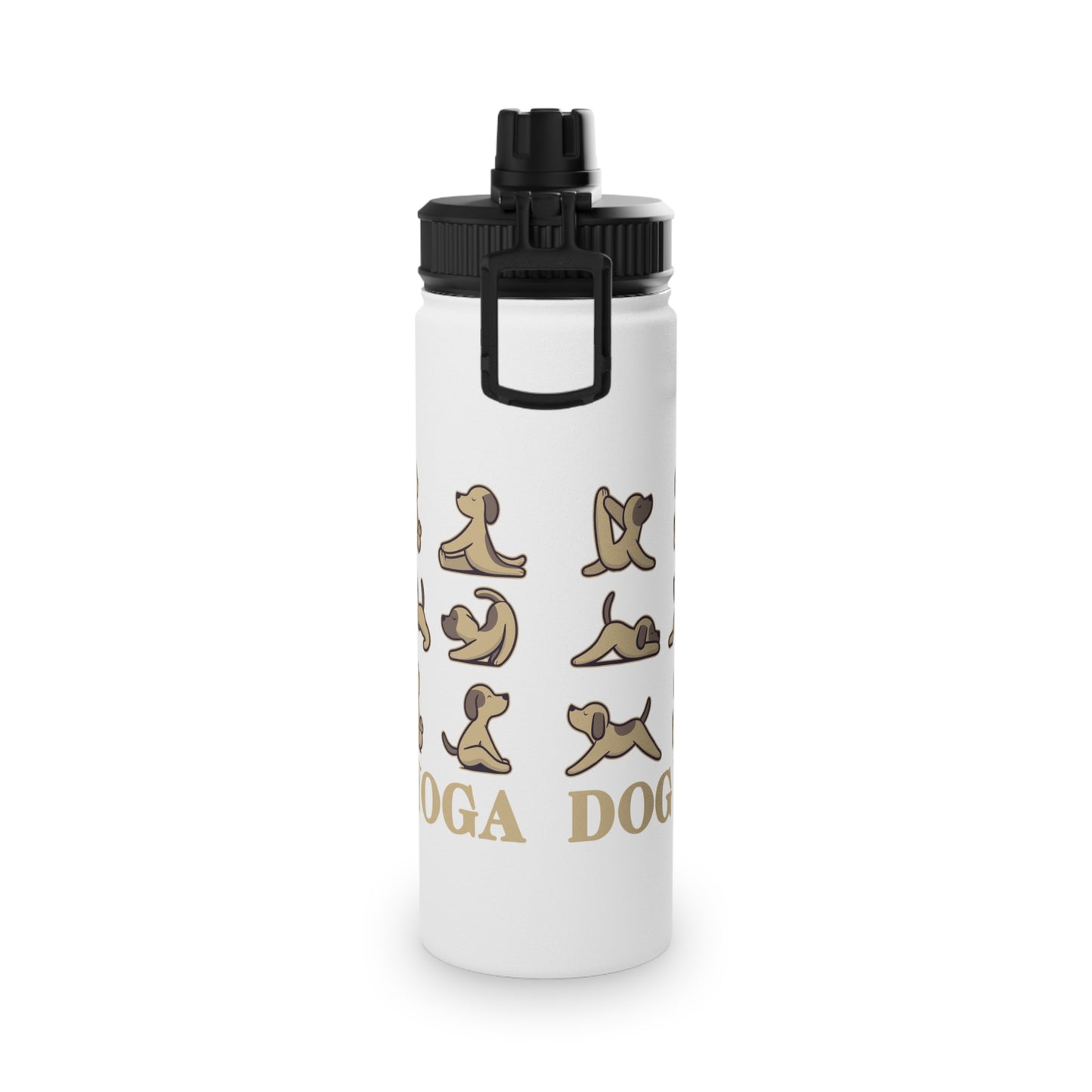 Dog Yoga Stainless Steel Water Bottle - # Sizes