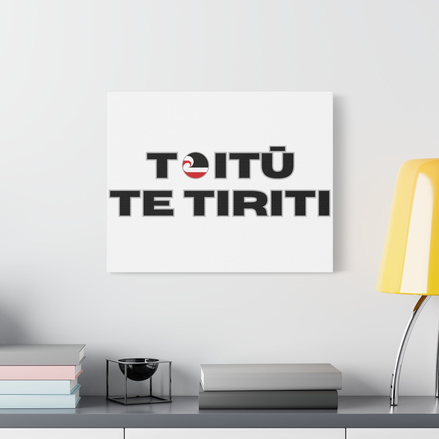 Toitū Te Tiriti Classic Canvas - White