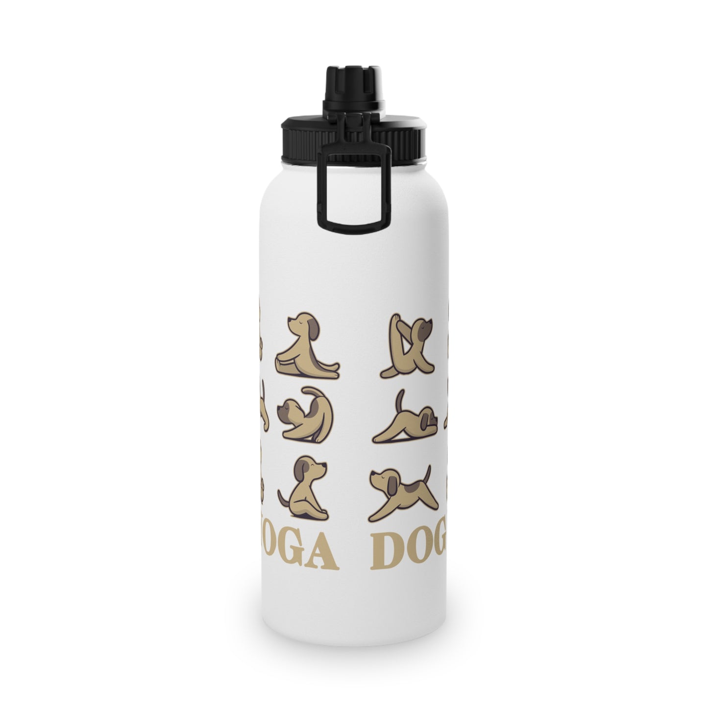 Dog Yoga Stainless Steel Water Bottle - # Sizes