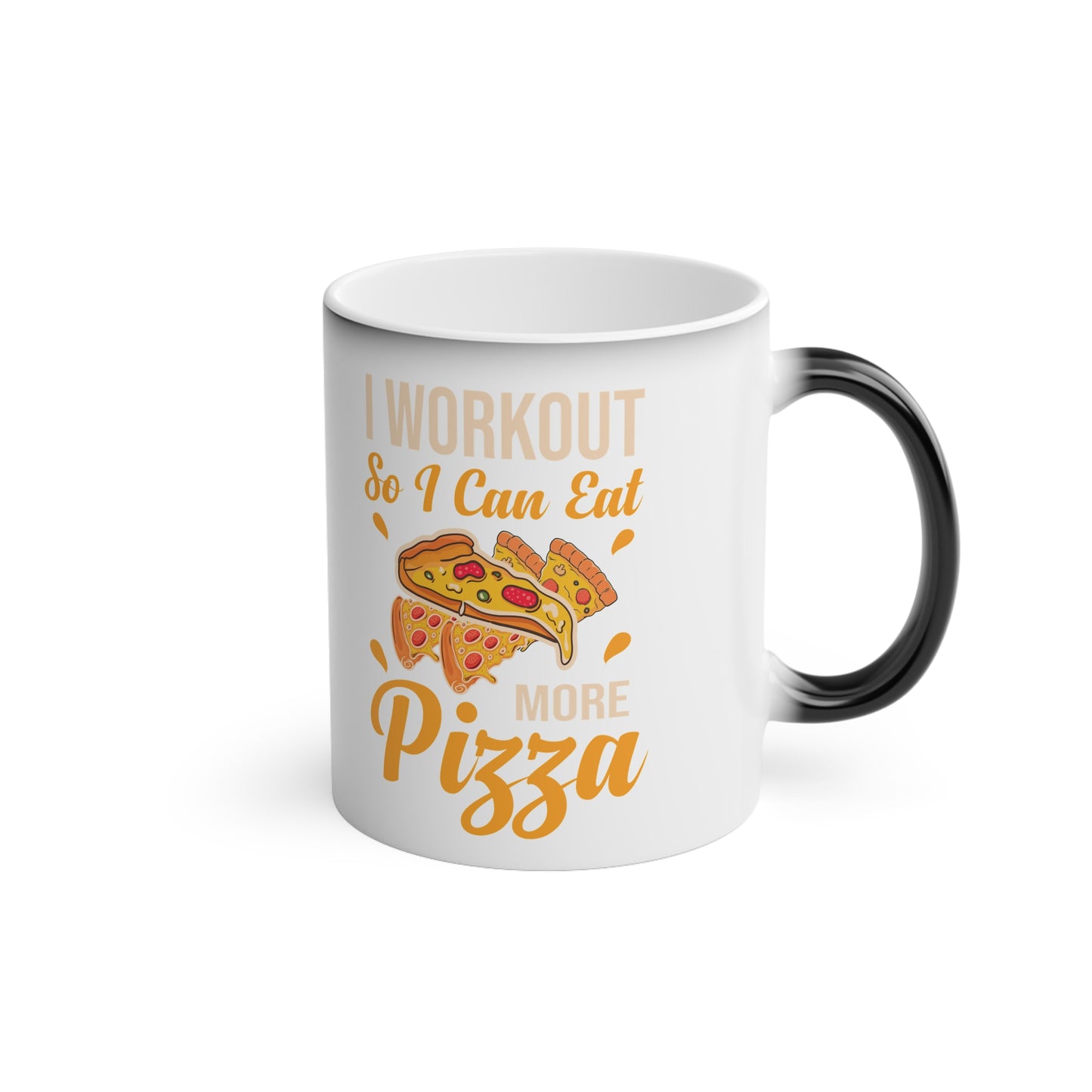 Pizza Magic Mug - Color Changing Mug for Fitness Enthusiasts