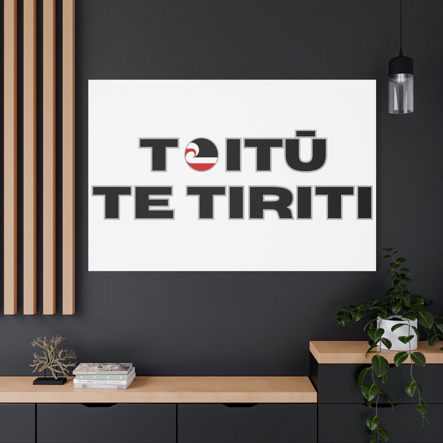 Toitū Te Tiriti Classic Canvas - White