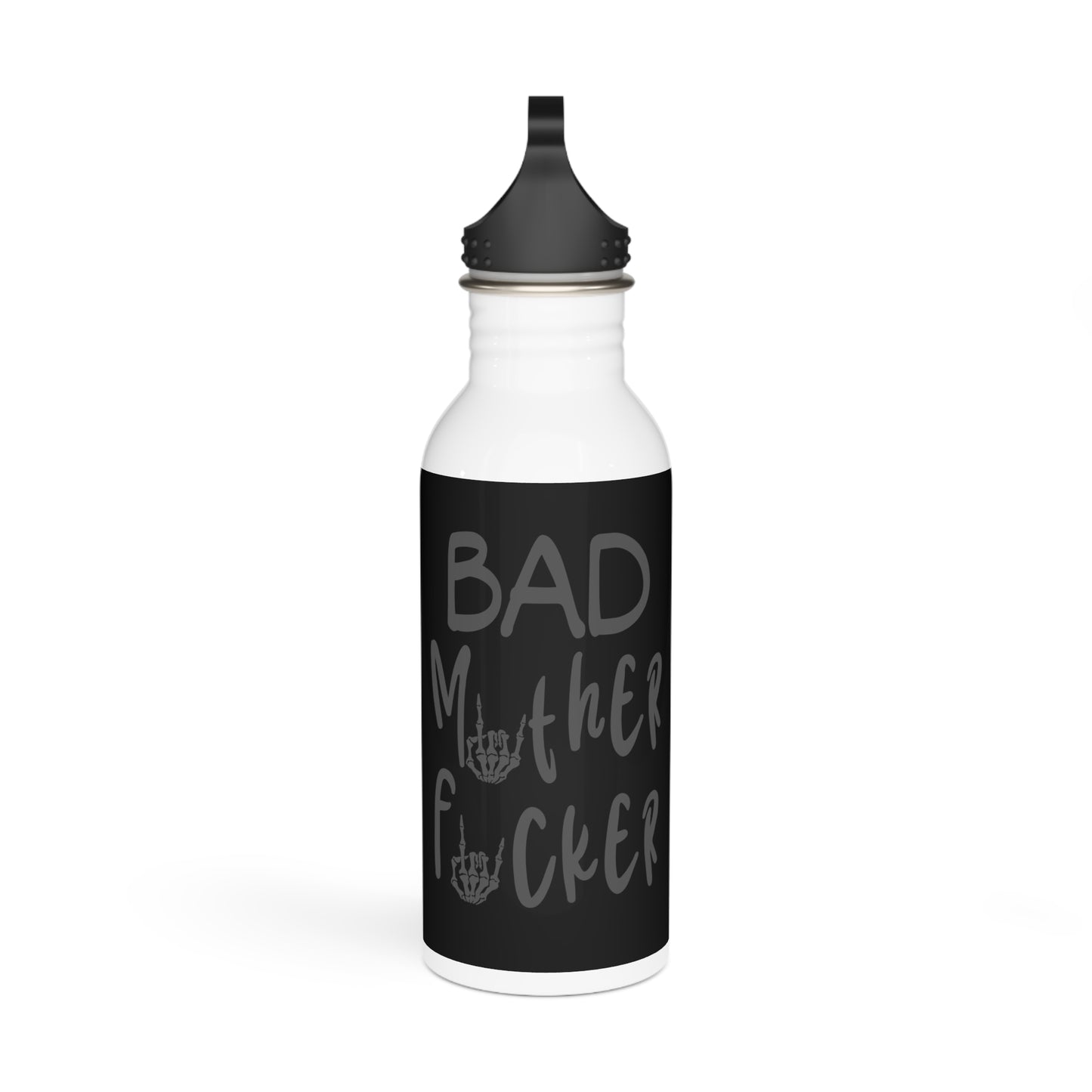 Bad Mother F#*ker Stylish Stainless Steel Water Bottle - Eco-Friendly, Durable, Perfect for On-the-Go - Black