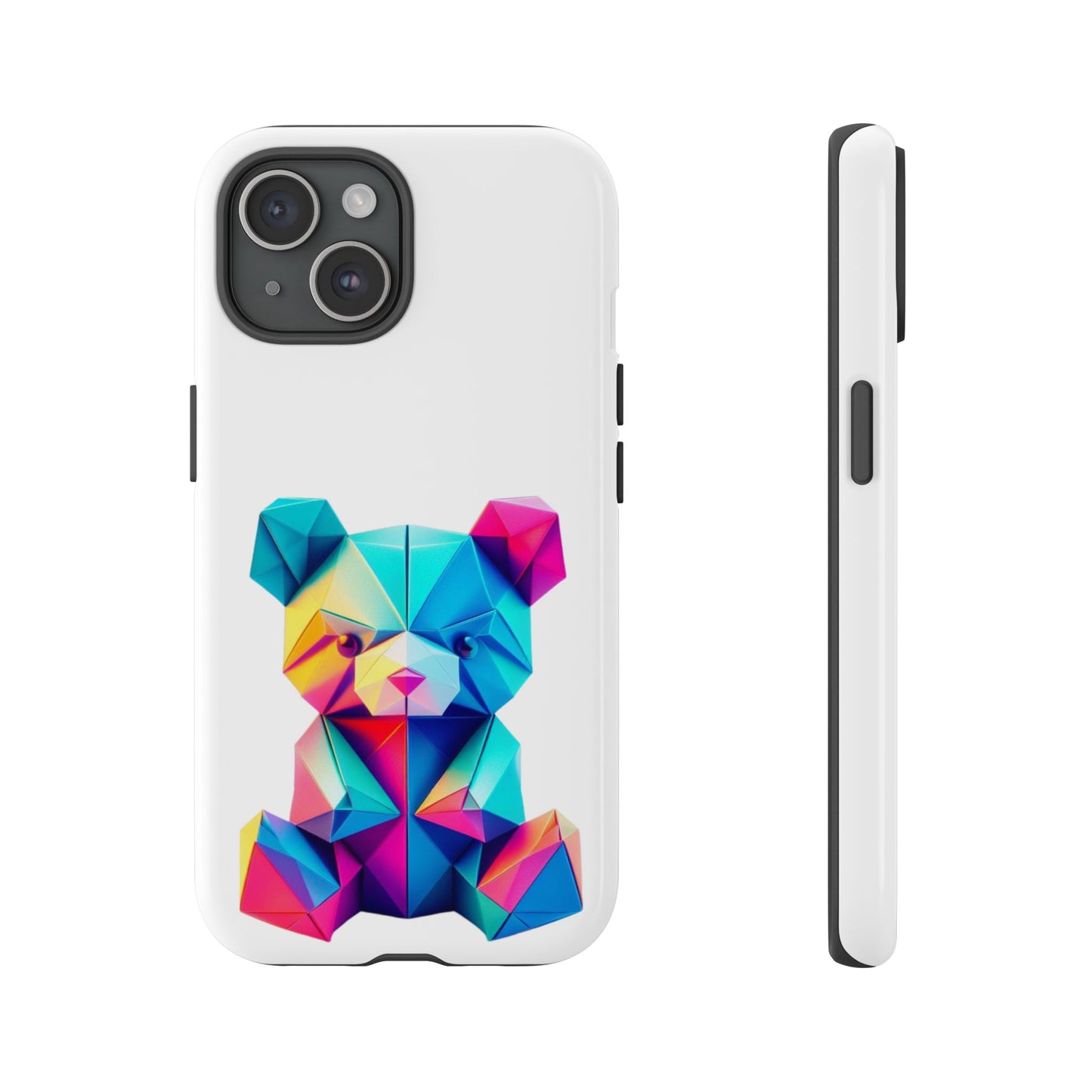 Origami Neon Teddy Tough Cases iPhone/Google/Samsung