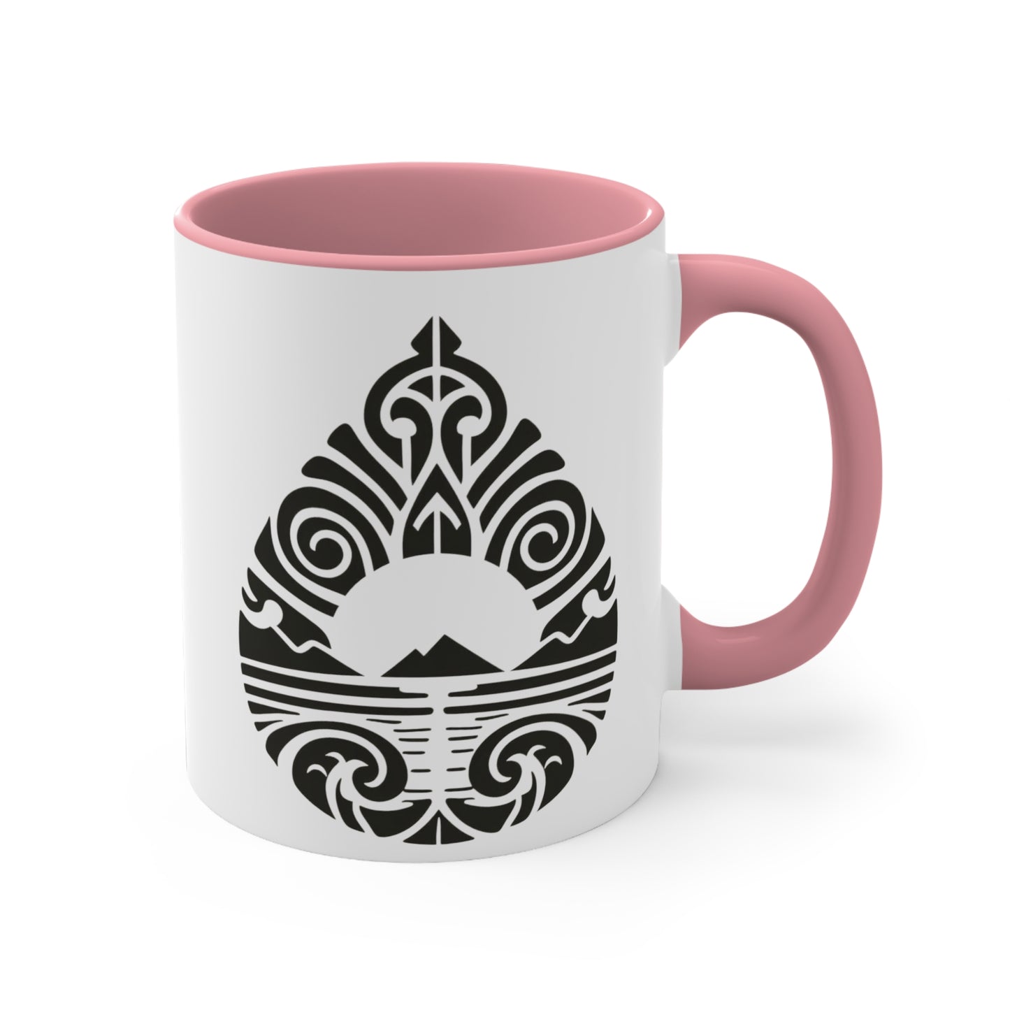 Teardrop Mountain Colorful Accent Mugs, 11oz (330 ml)