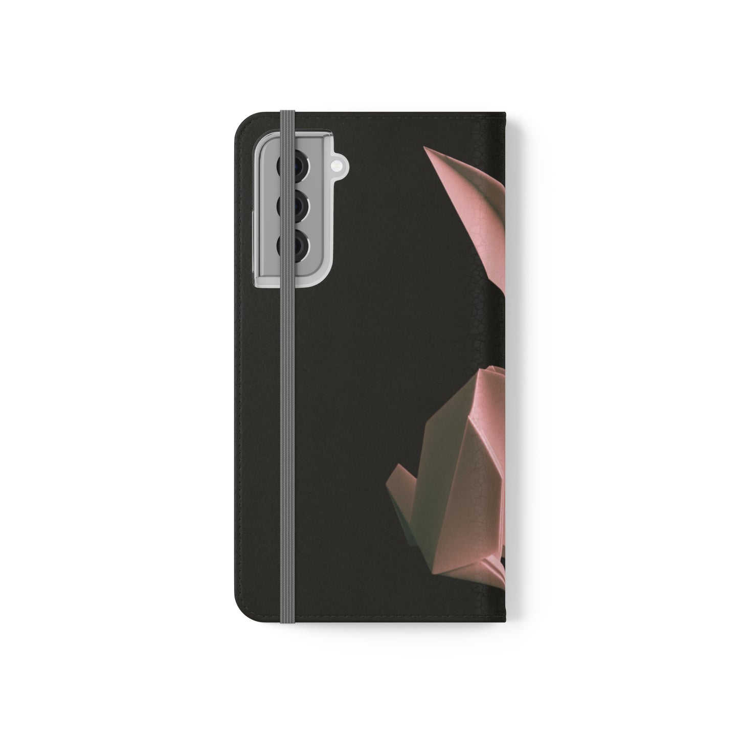 Origami Pink Rabbit Flip Cases iPhone/Samsung