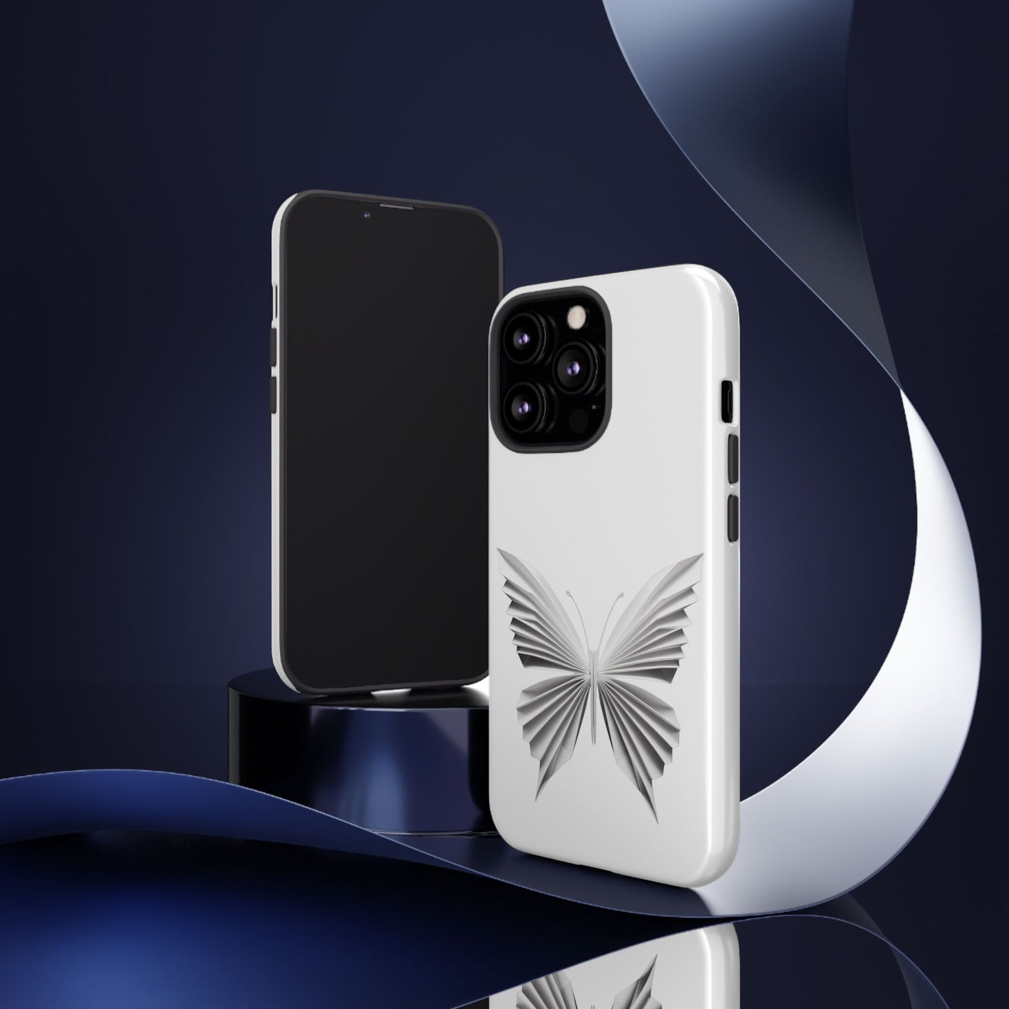 Origami White Butterfly Tough Cases iPhone/Google/Samsung