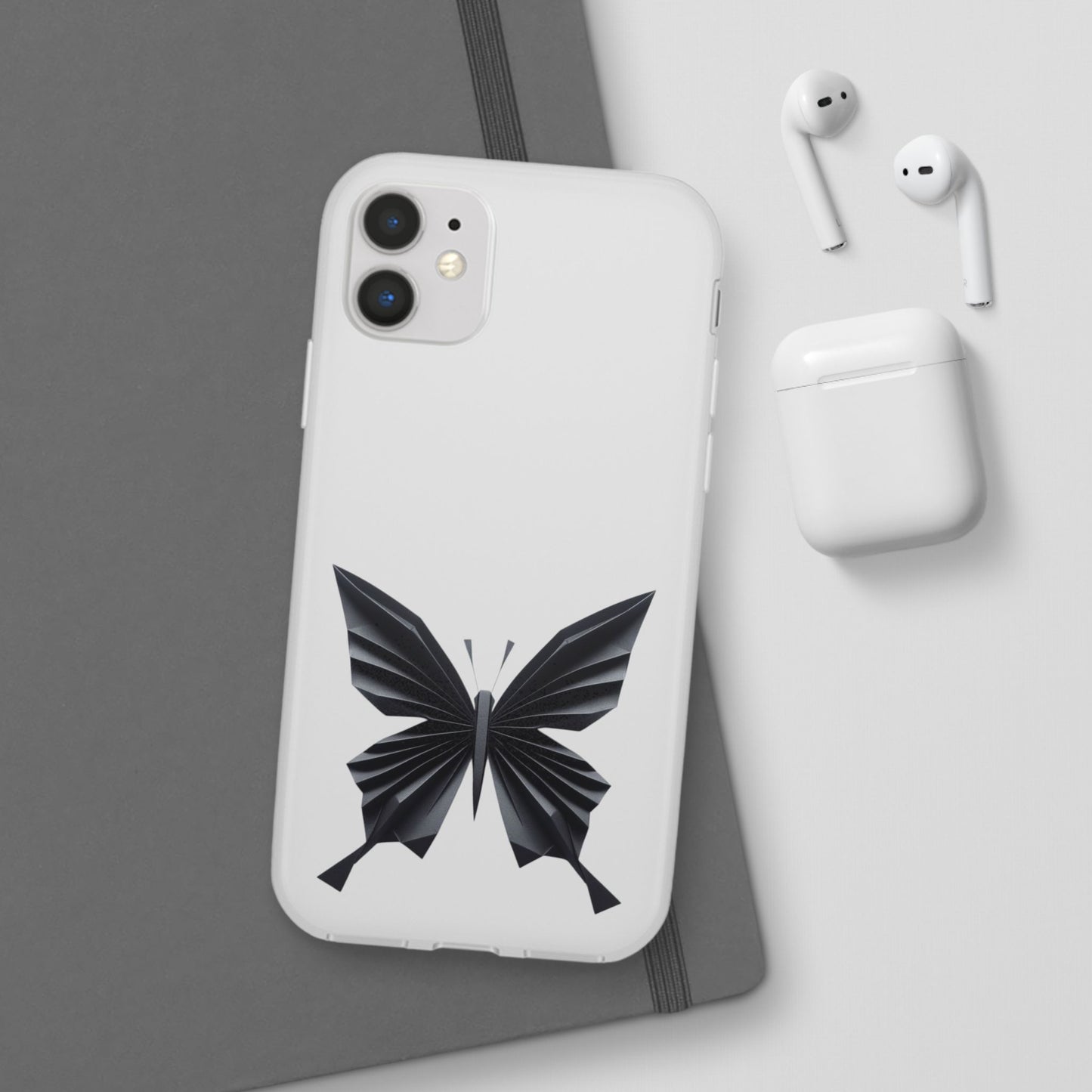 Origami Black Butterfly Flexi Cases