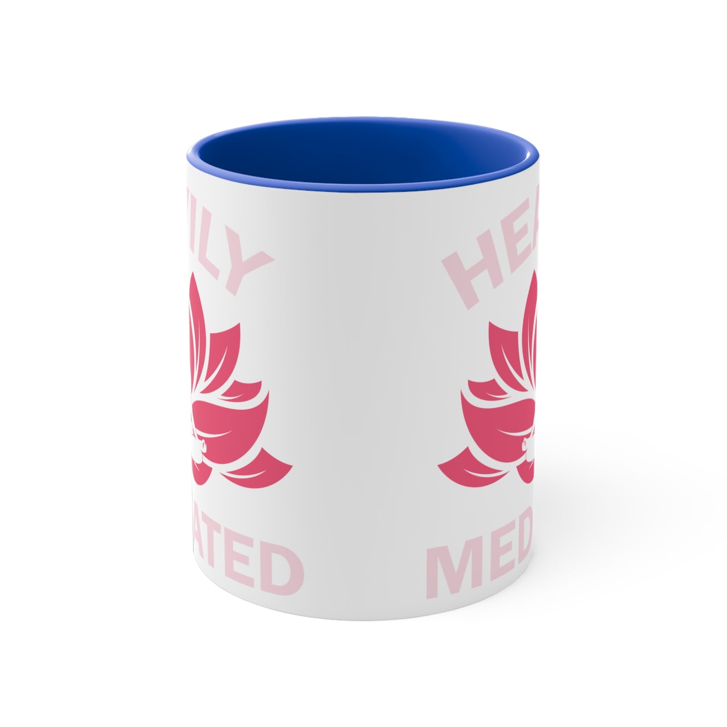 Heavily Meditated Color Accent Mug 11oz - Zen Meditation Gift