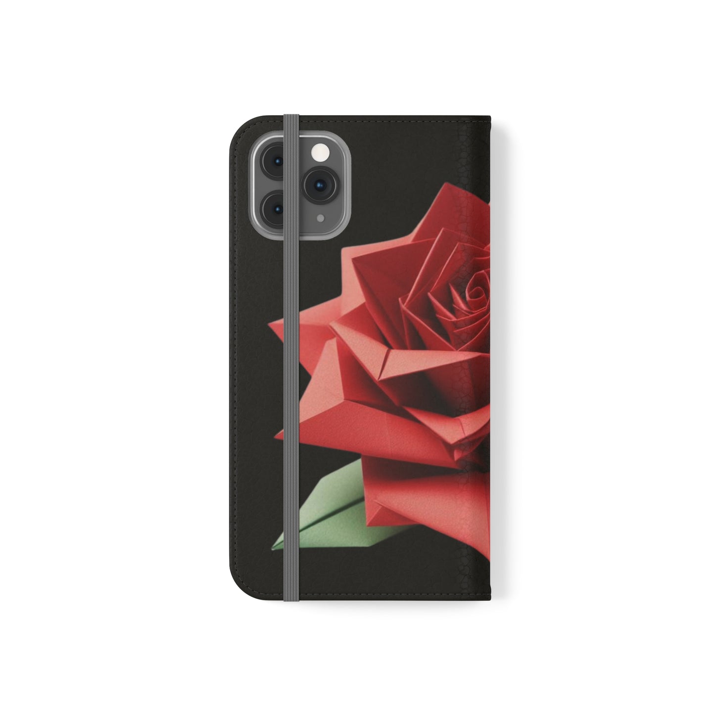 Origami Red Rose Flip Cases iPhone/Samsung