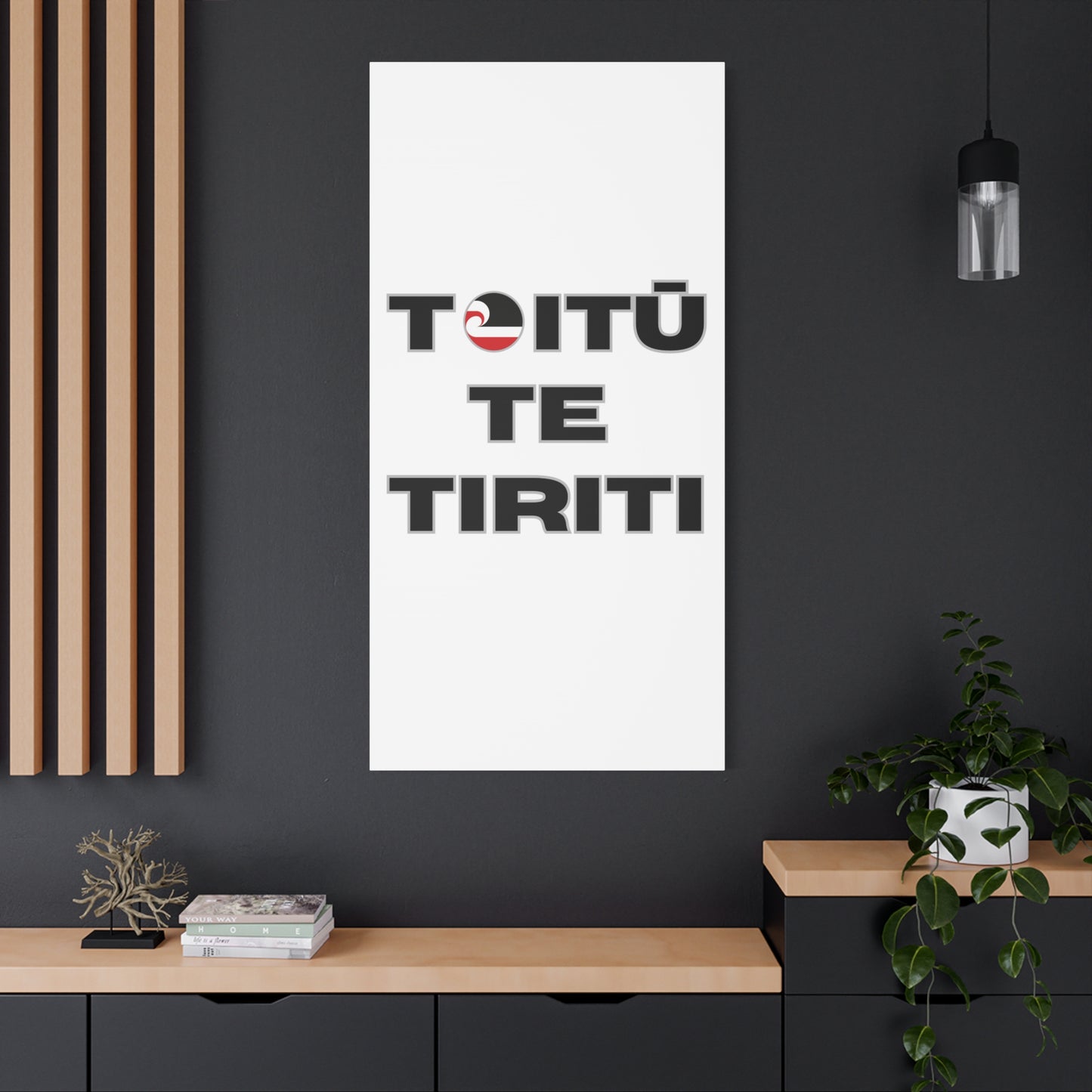 Toitū Te Tiriti Classic Canvas - White