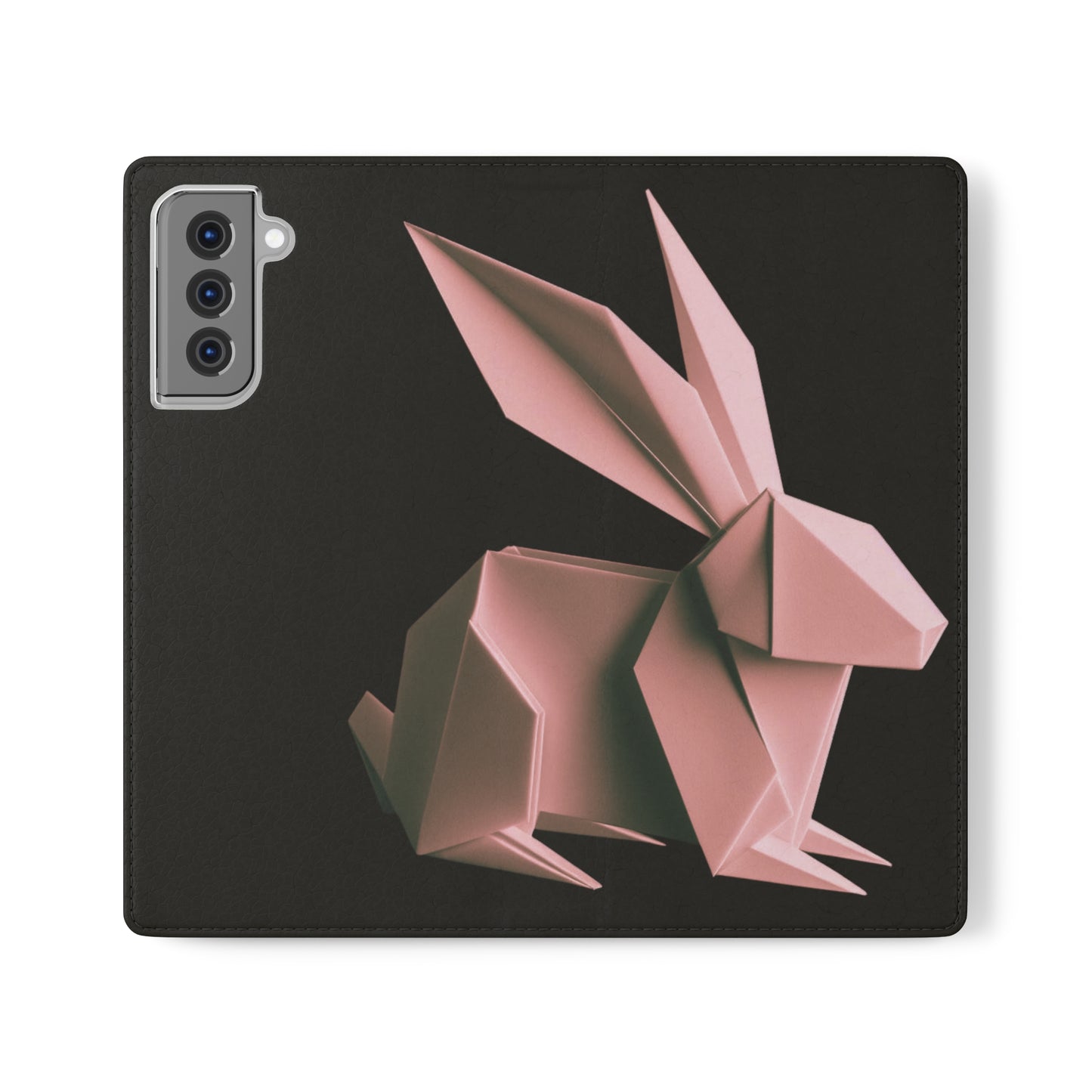 Origami Pink Rabbit Flip Cases iPhone/Samsung