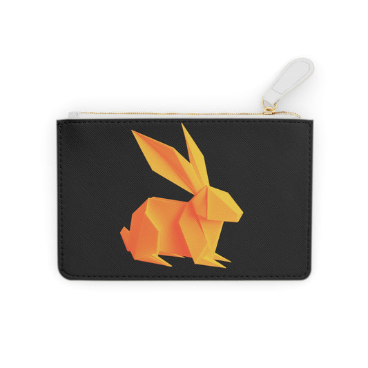 Origami Orange Bunny Mini Clutch Bag