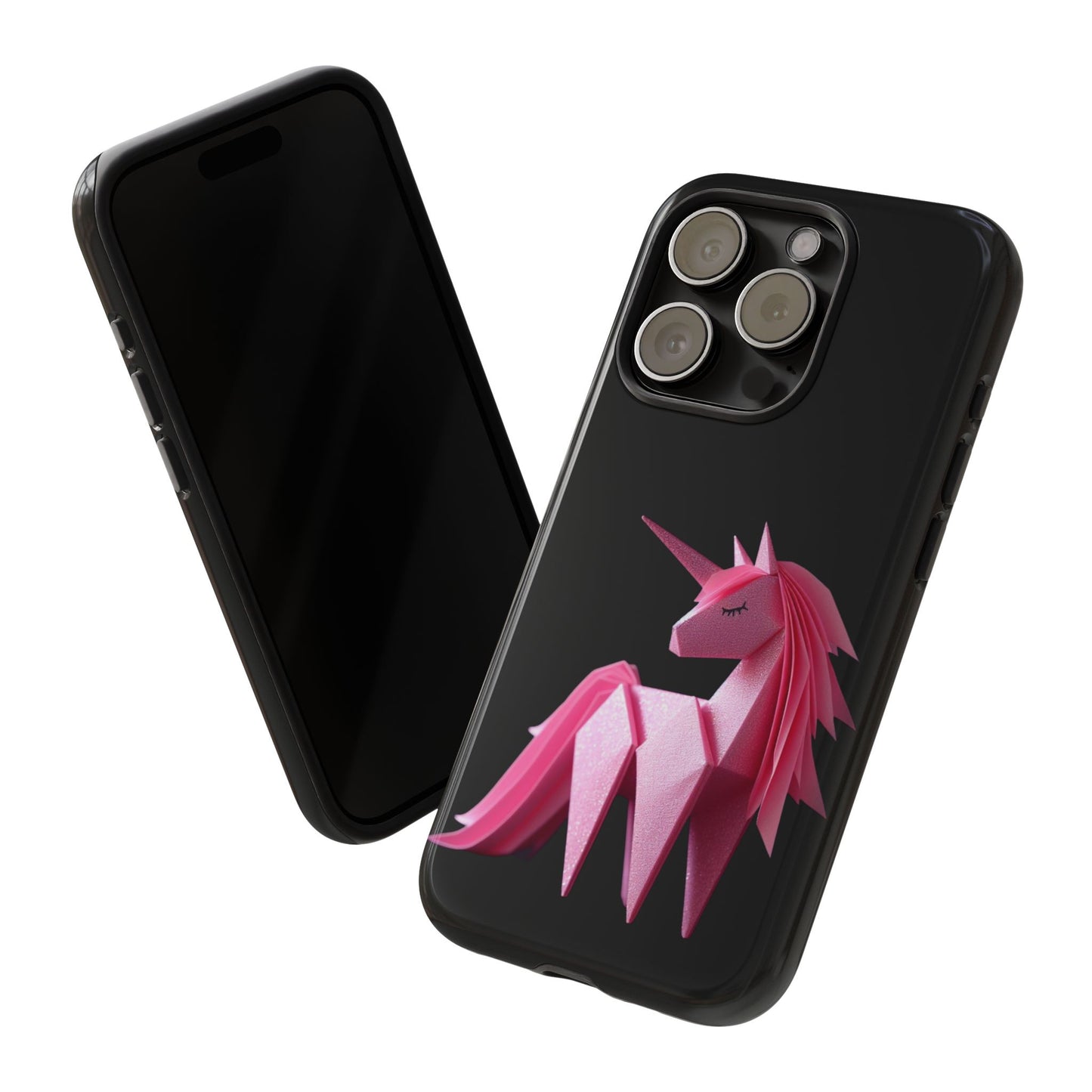 Origami Pink Unicorn Tough Cases iPhone/Google/Samsung